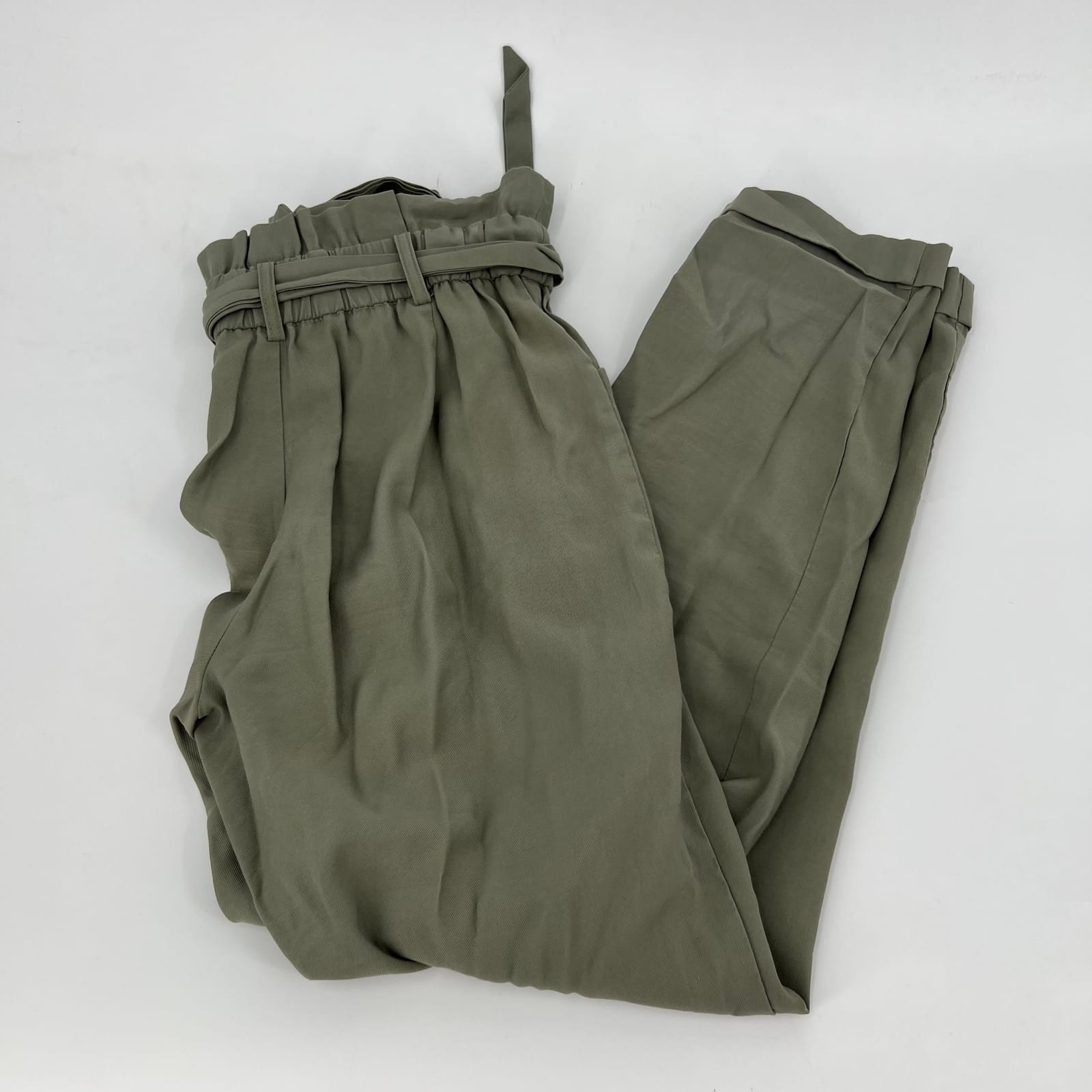 Unknown Green Cotton Straight Leg Pants