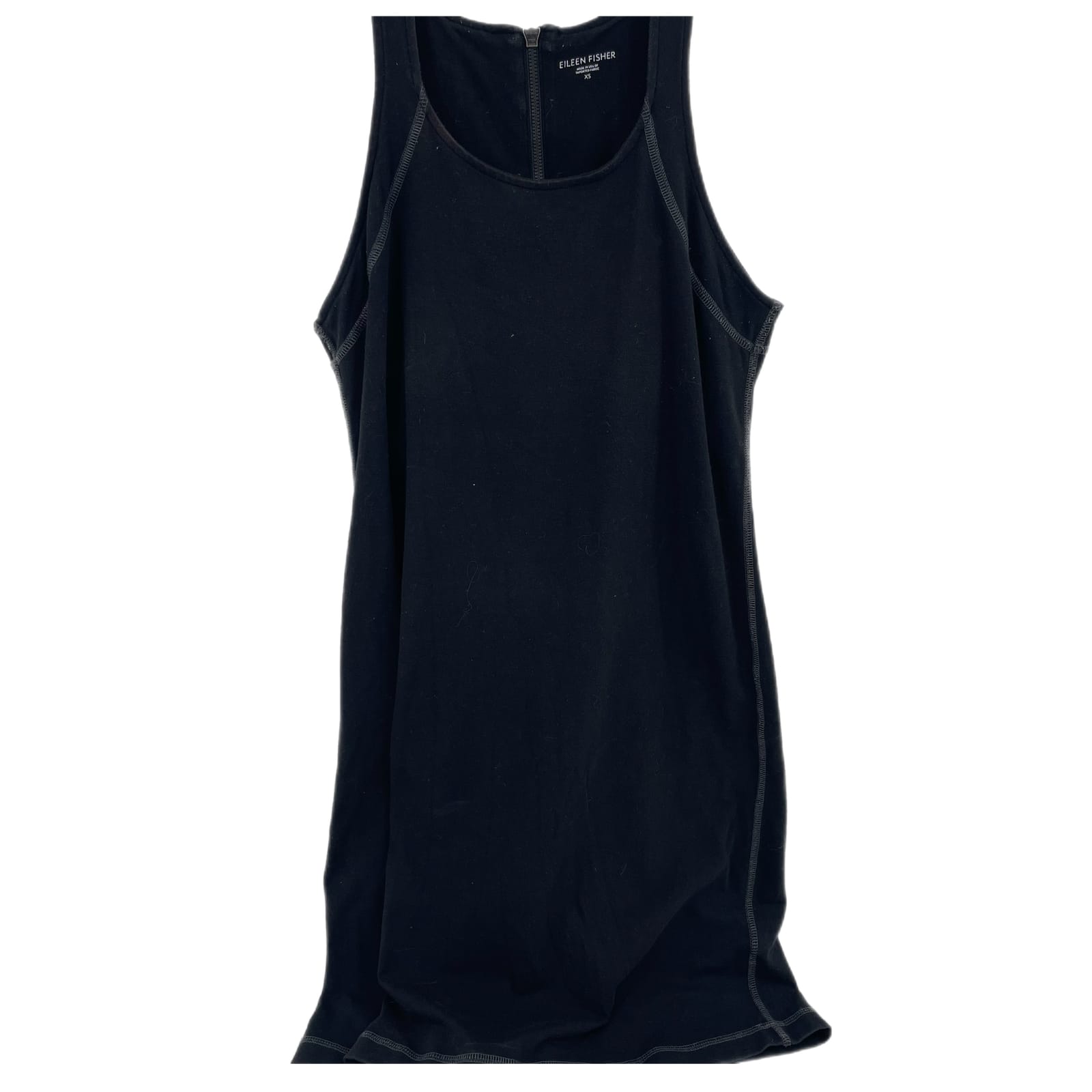 Eileen Fisher Black Pullover Mini Dress