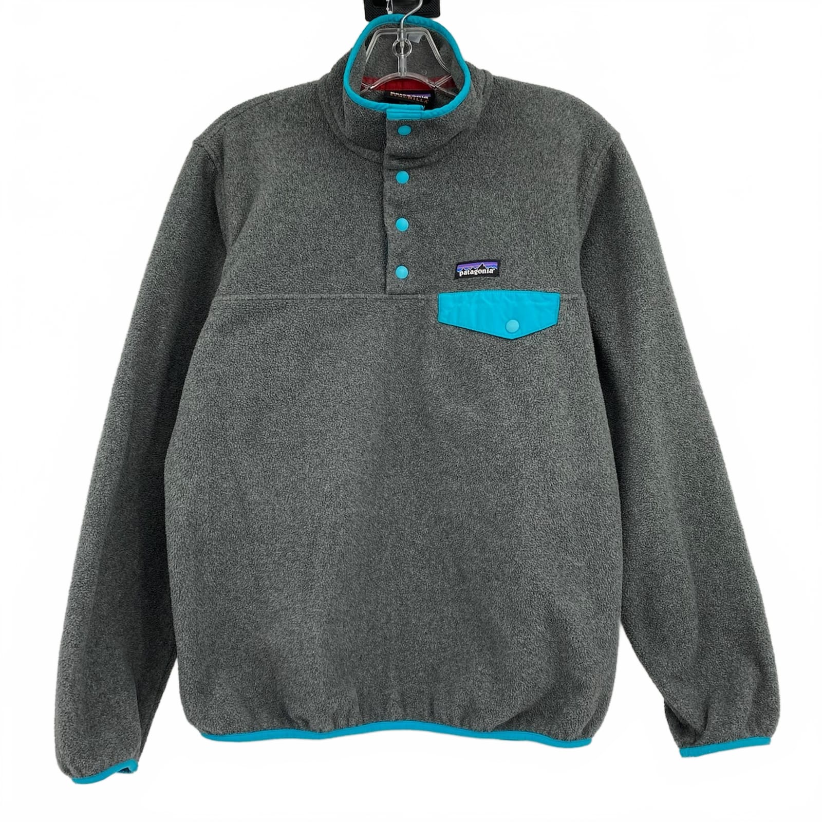 Patagonia Gray Blue Synchilla Fleece Pullover