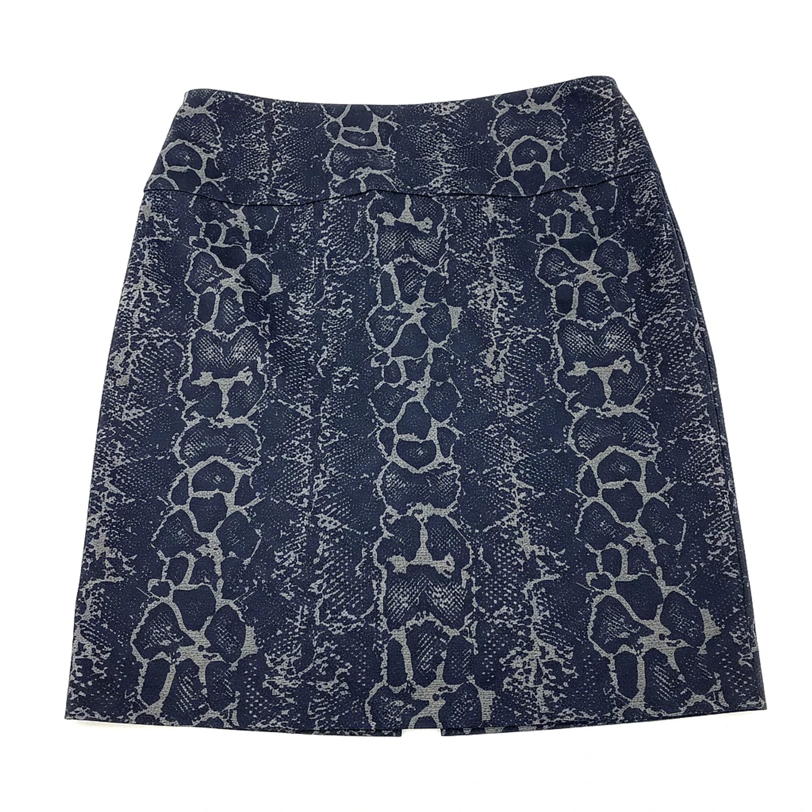 Up! Blue Animal Print Pencil Skirt