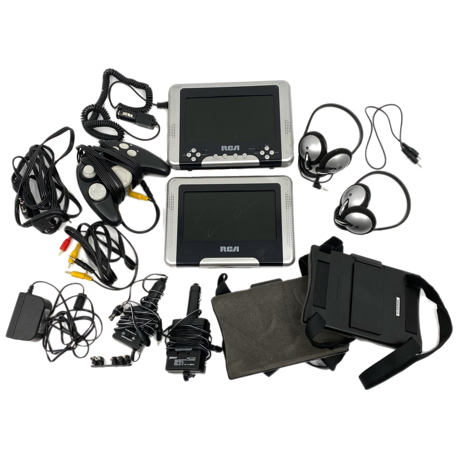 RCV Black Car Movie Player Set