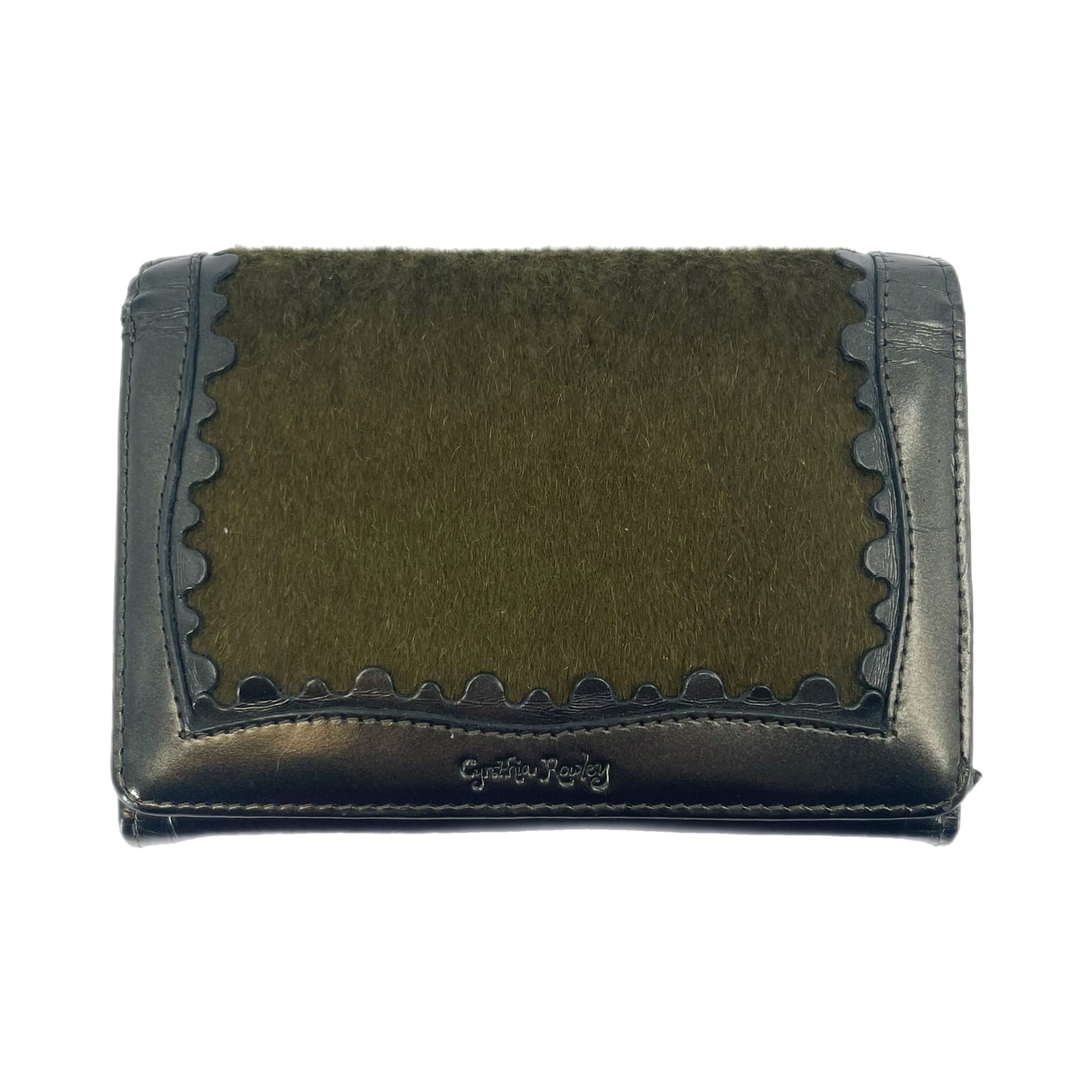Cynthia Rowley Green Textile Wallet