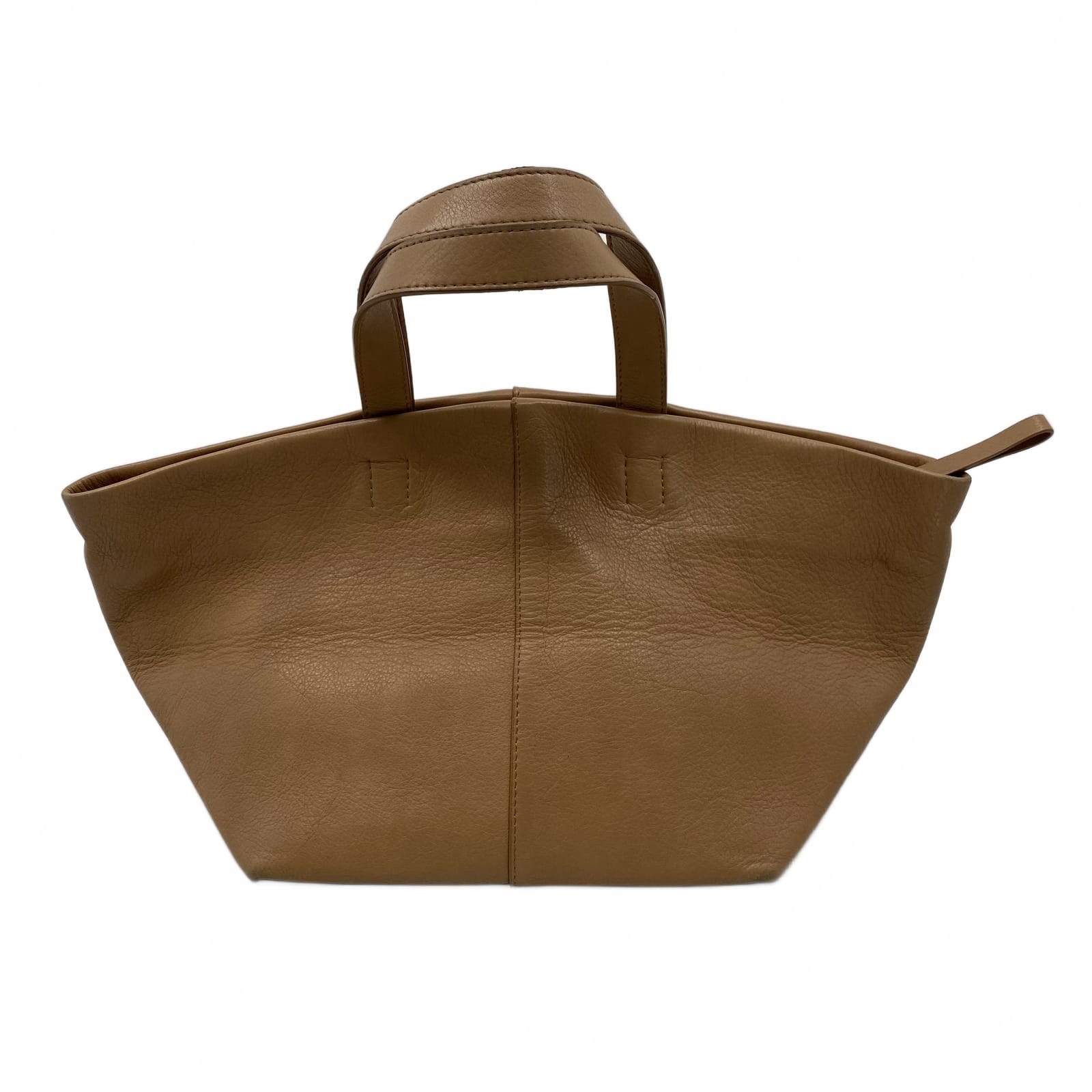 Mansur Gavriel Caramel Leather Top Handle Bag