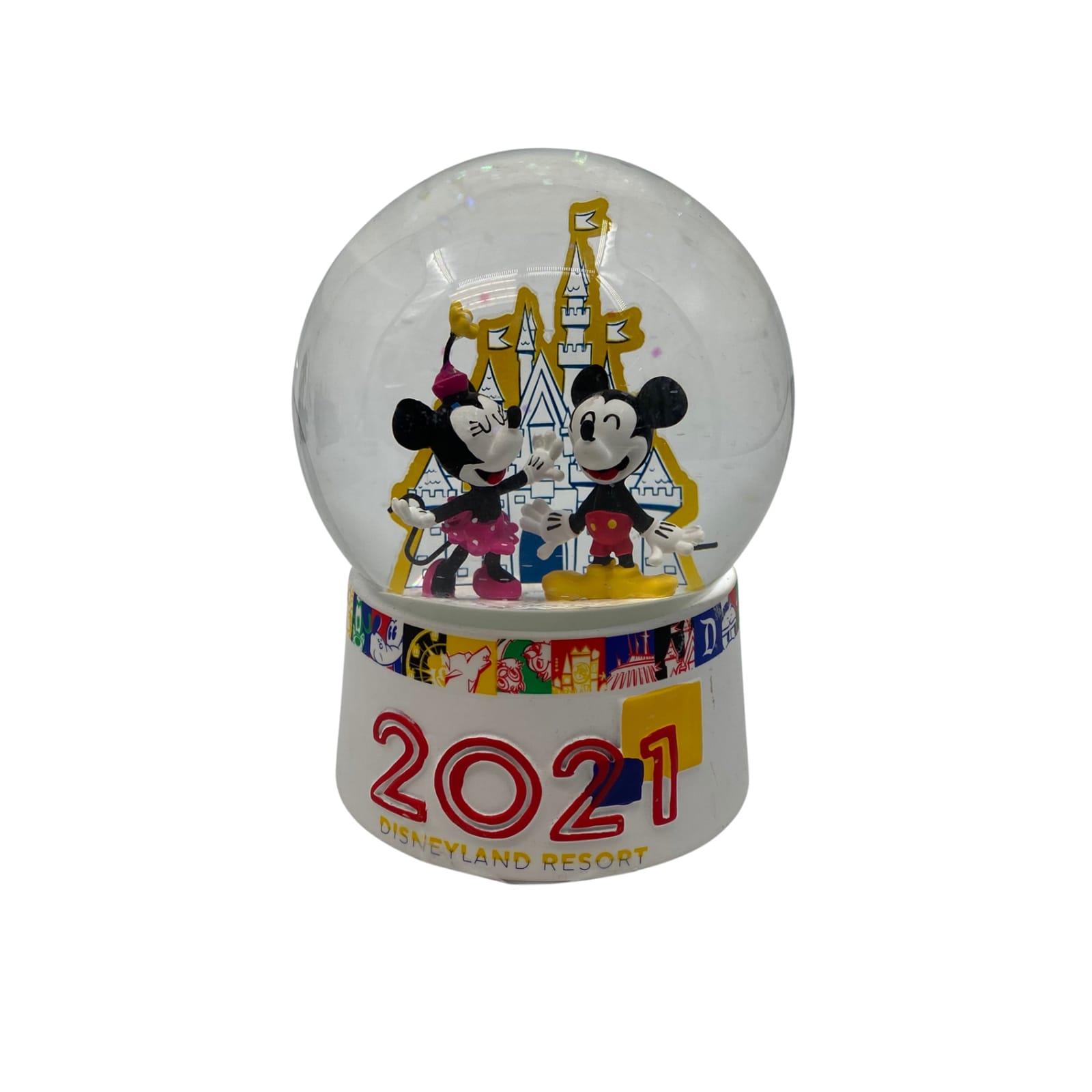 Disney White Mickey Mouse Snow Globe