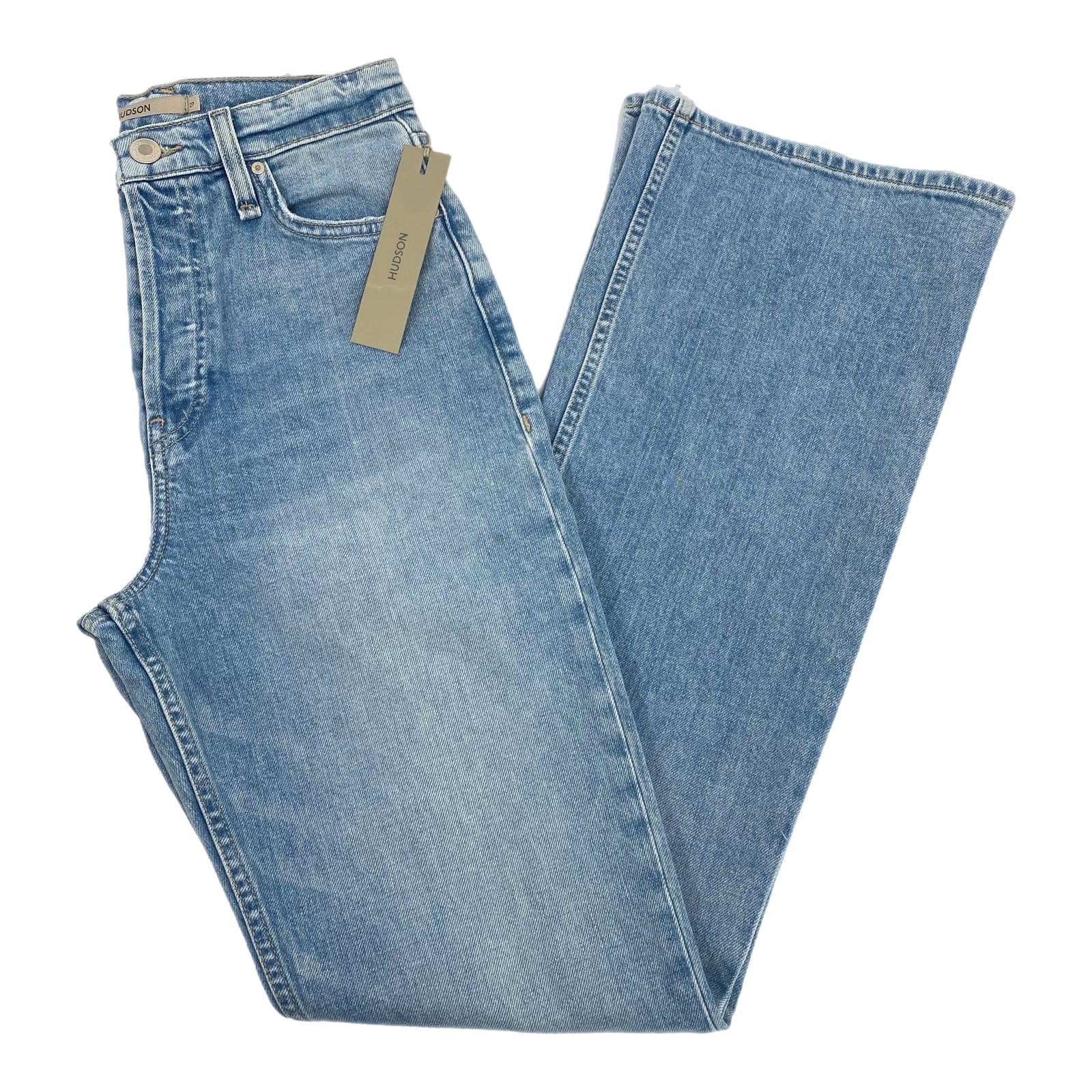 Hudson Light Wash Faye Ultra High-Rise Flare Jeans