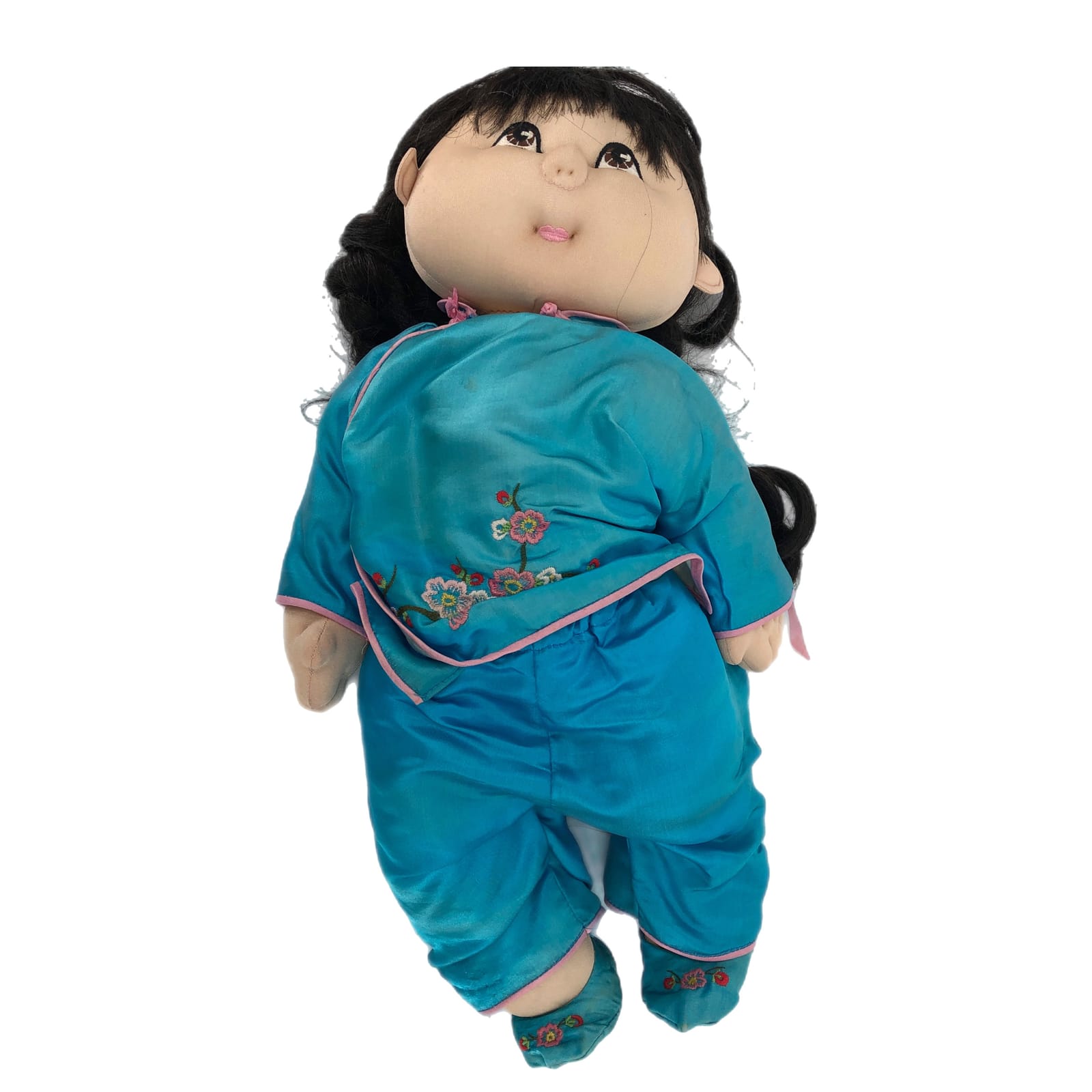 White & Blue Classic Asian Baby Doll