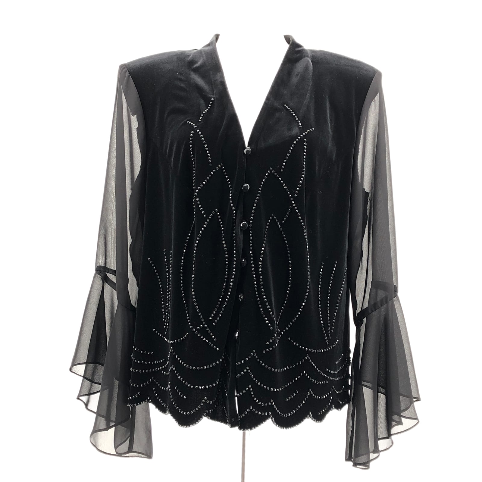 J.R. Nites Black Mid-Length Jacket