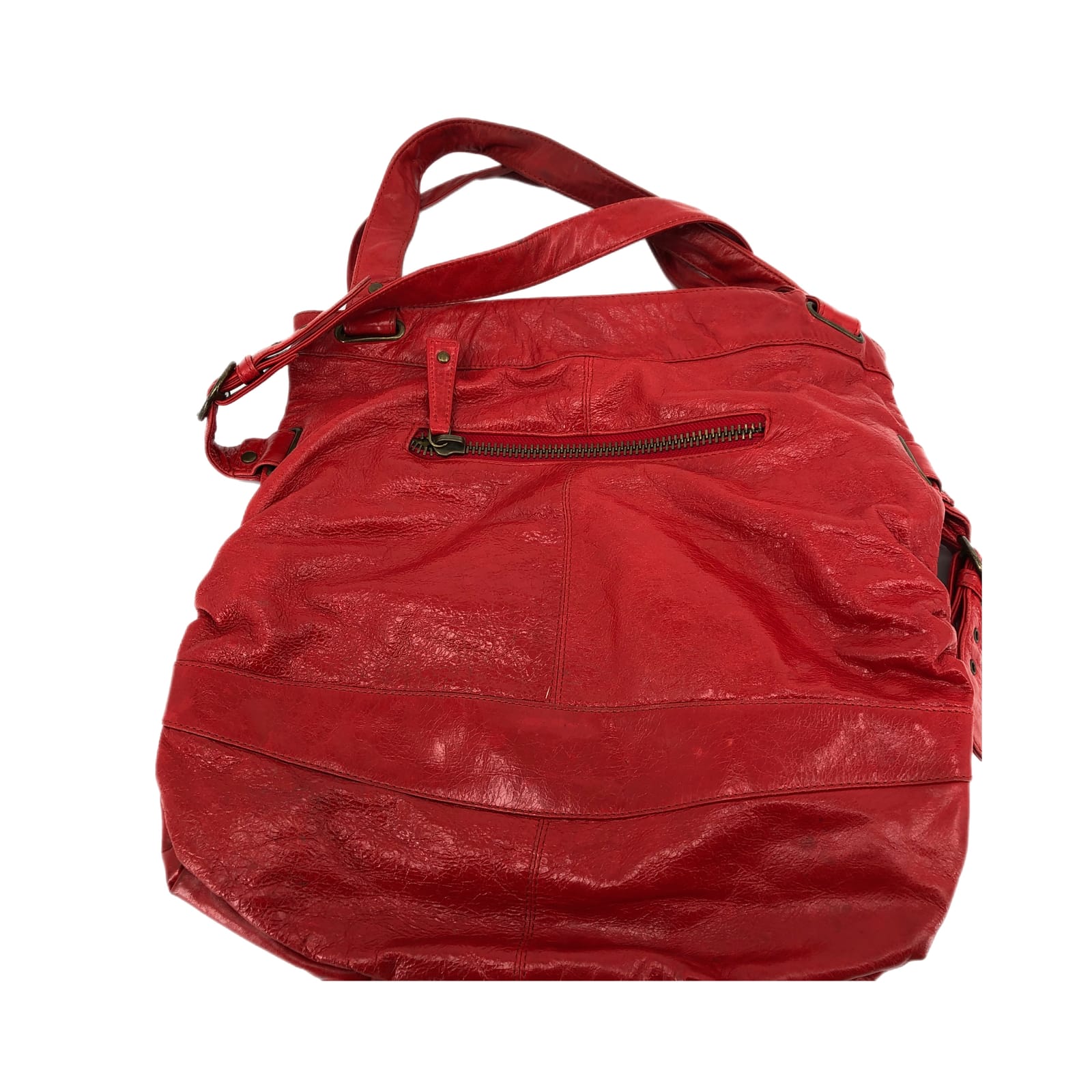 Latico Red Leather Tote
