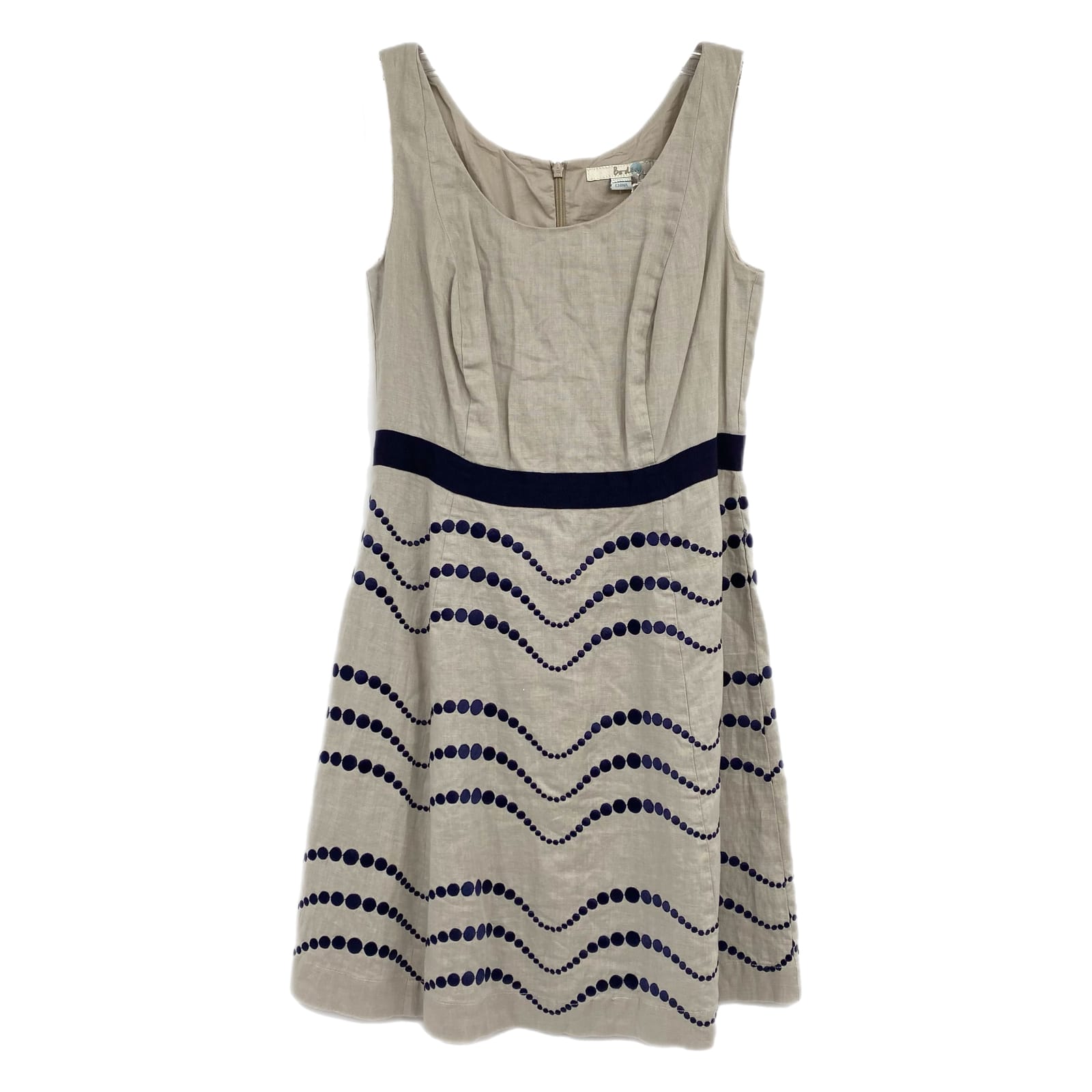 Boden Gray Blue Sleeveless A-Line Dress