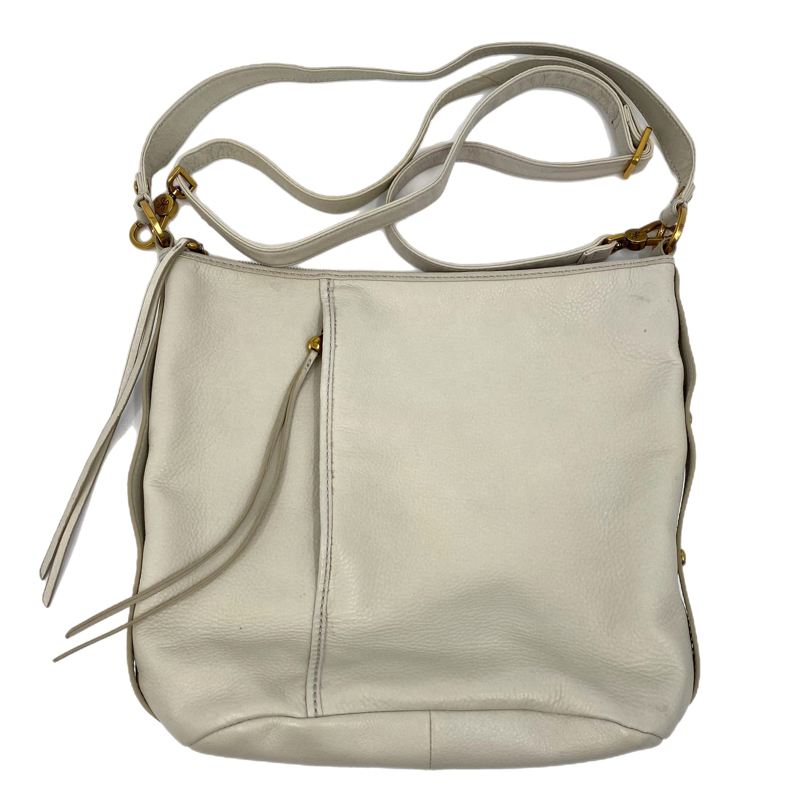 HOBO Beige Leather Shoulder Bag