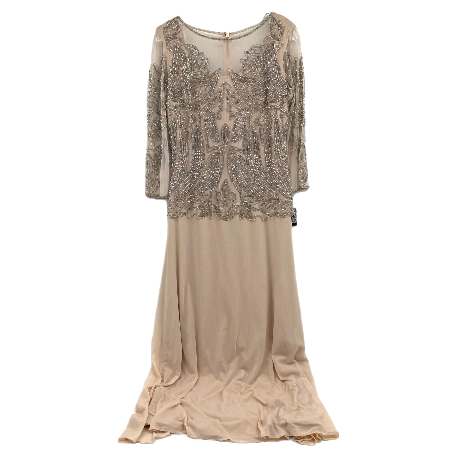 Pisarro Nights Blush Pink Beaded Maxi Dress