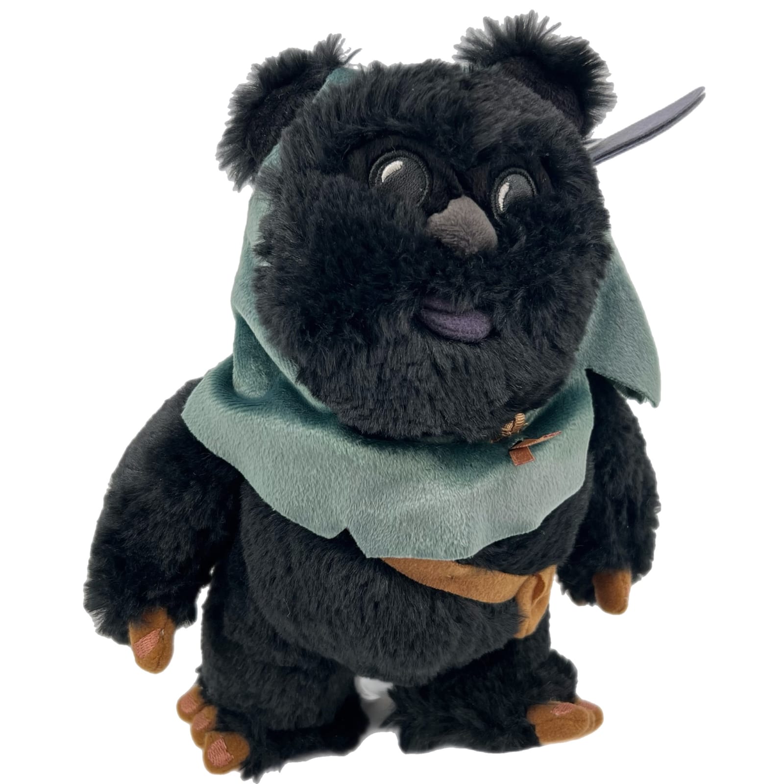 Disney Park Star Wars Black Tokkat Ewok Plush 10”