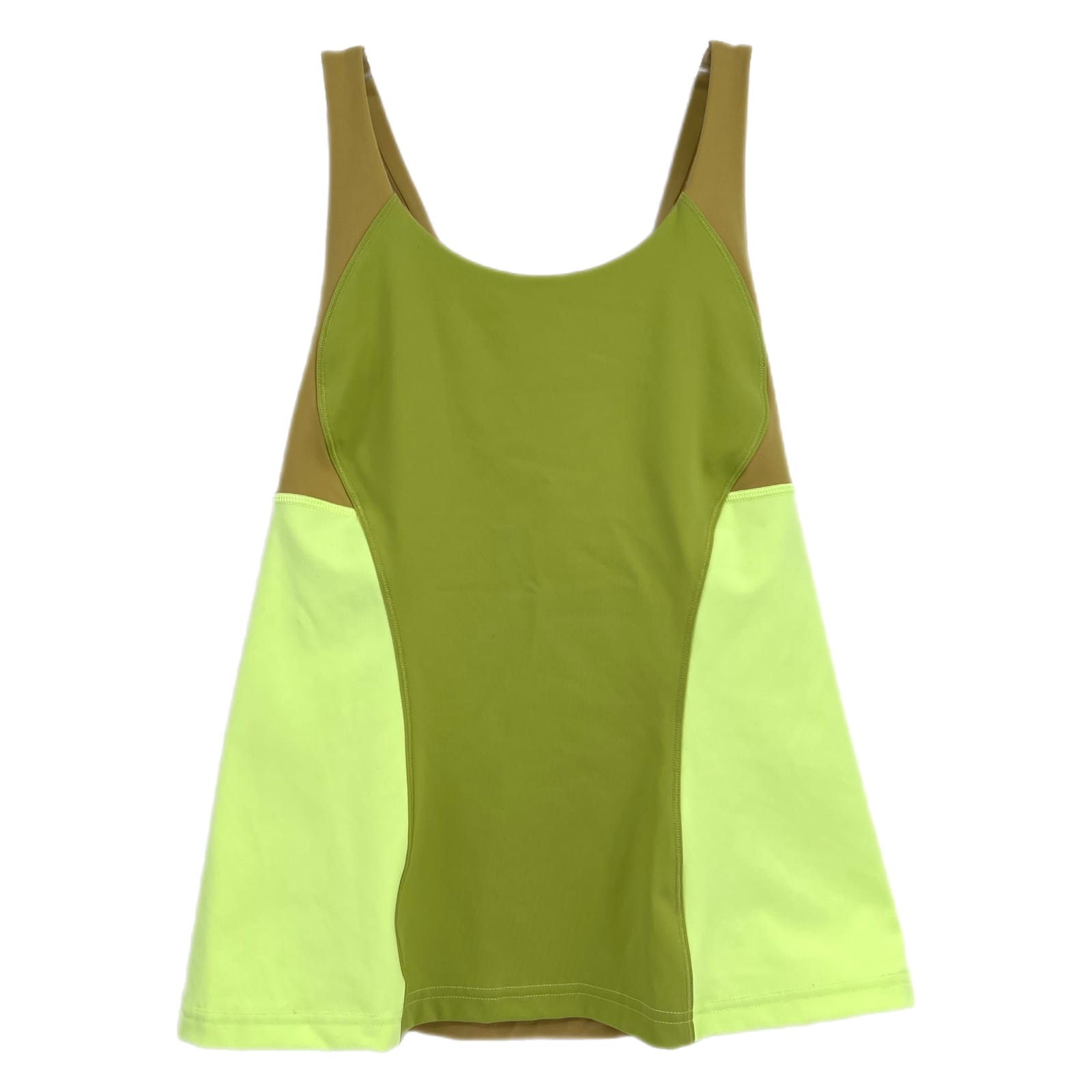Lululemon Green Colorblock Athletic Tank Top