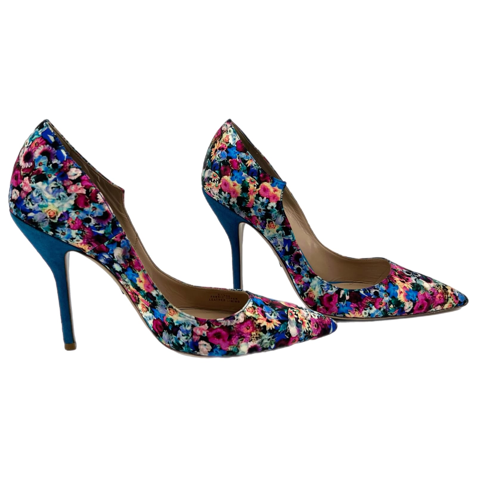 Paul Andrew Blue Floral Stiletto Heels