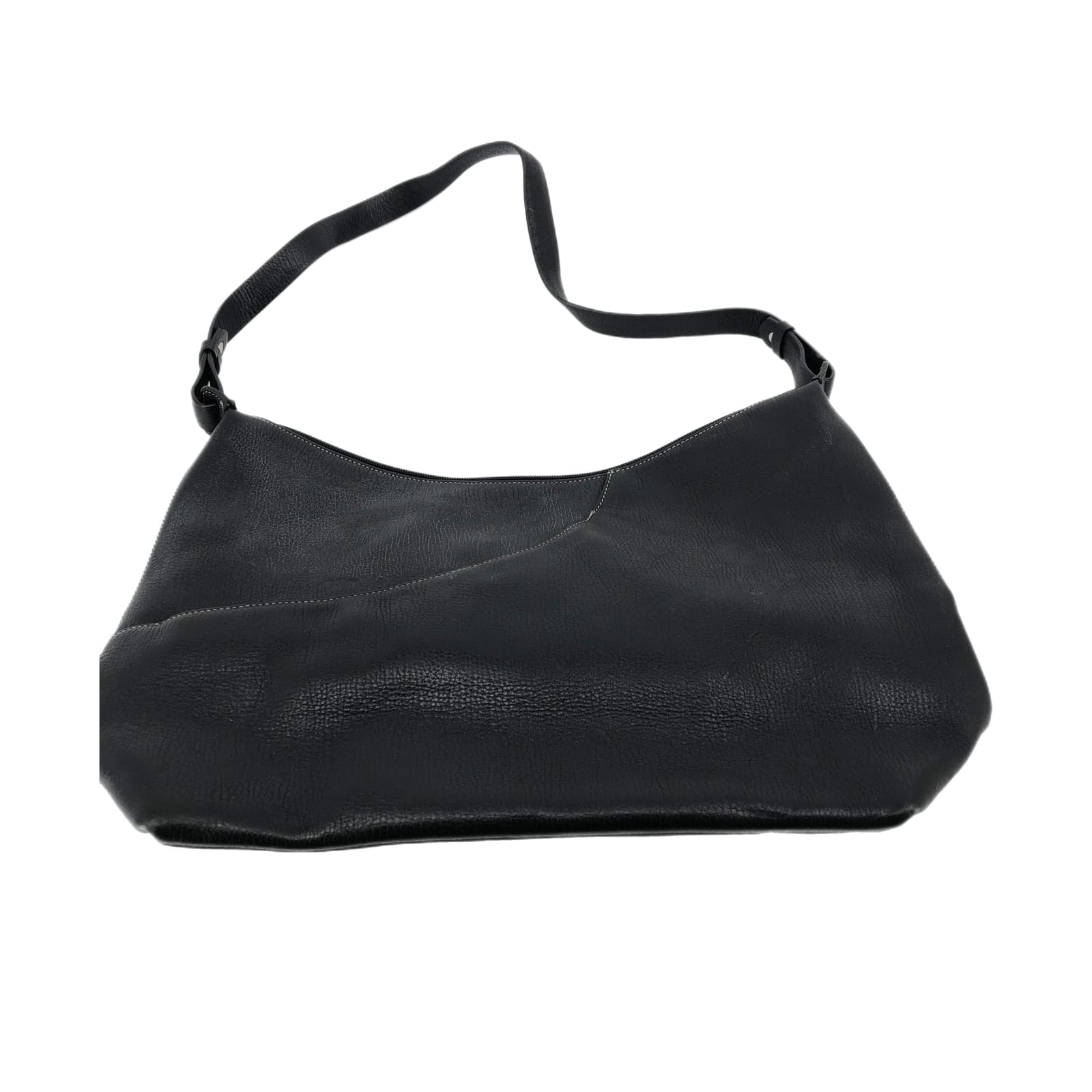 Maxx New York Black Leather Shoulder Bag
