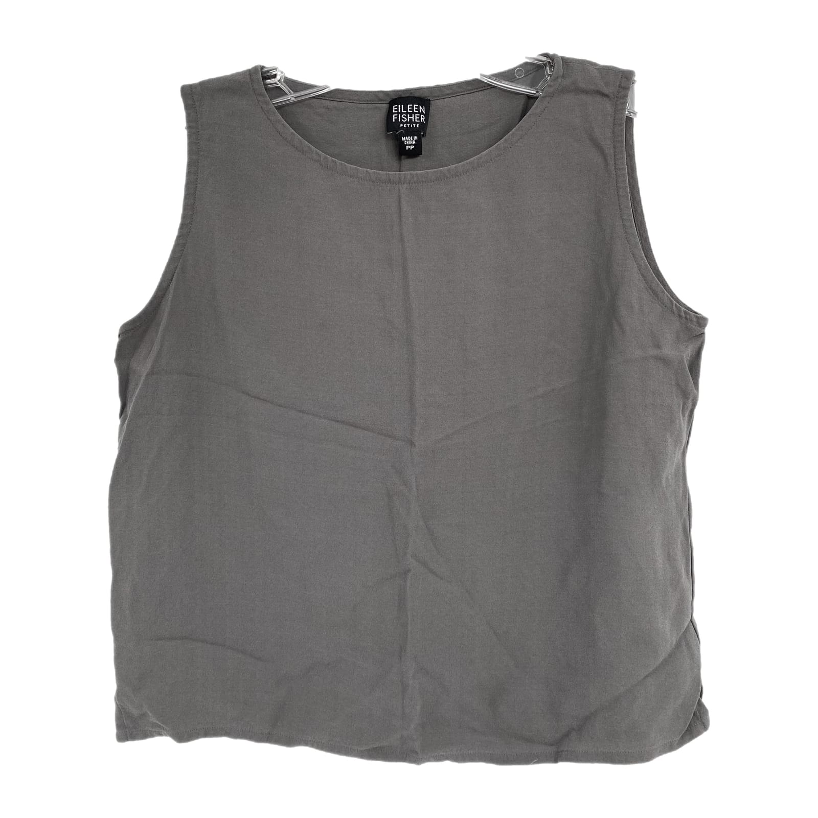 Eileen Fisher Gray Silk Tank Top
