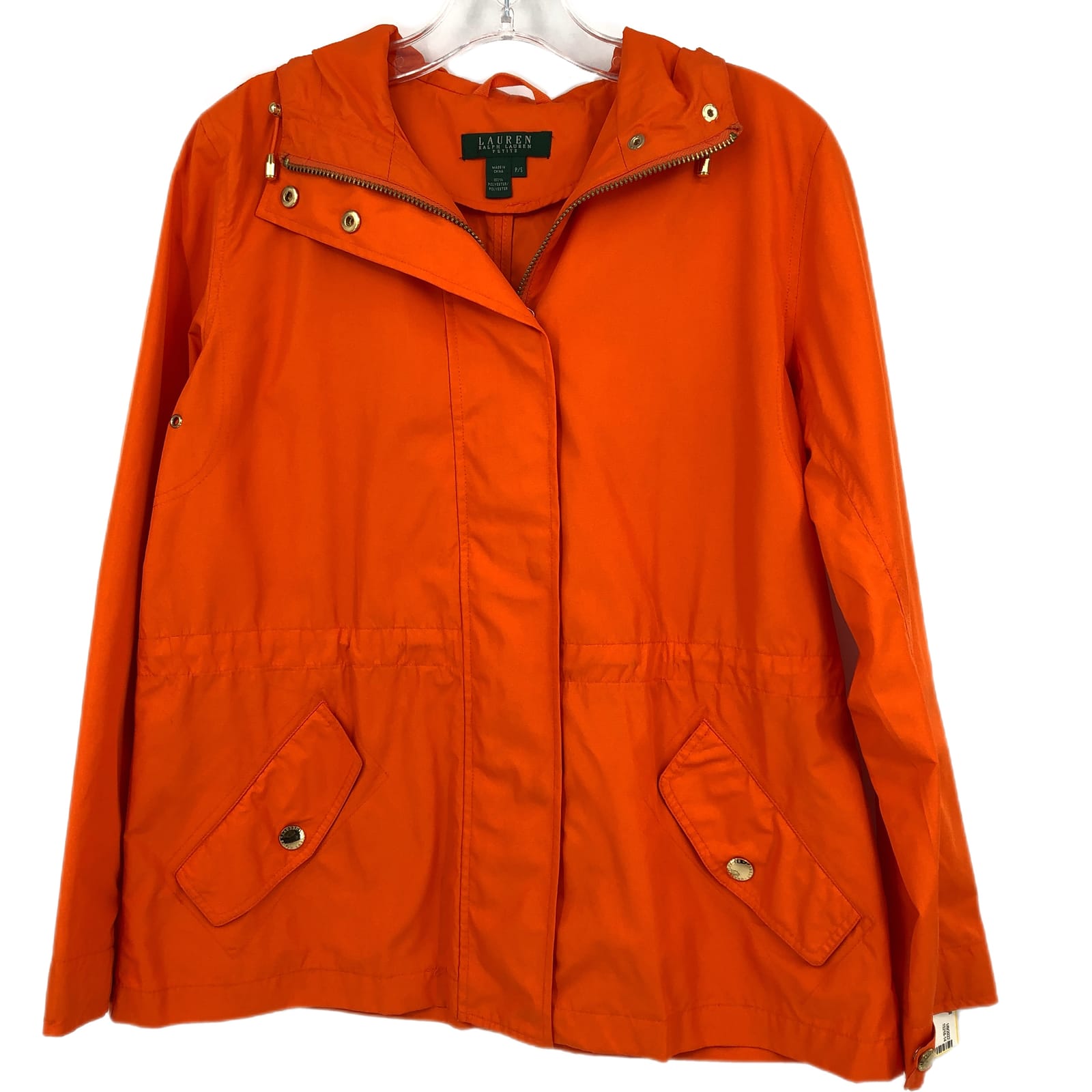 Ralph Lauren Orange Polyester Rain Jacket