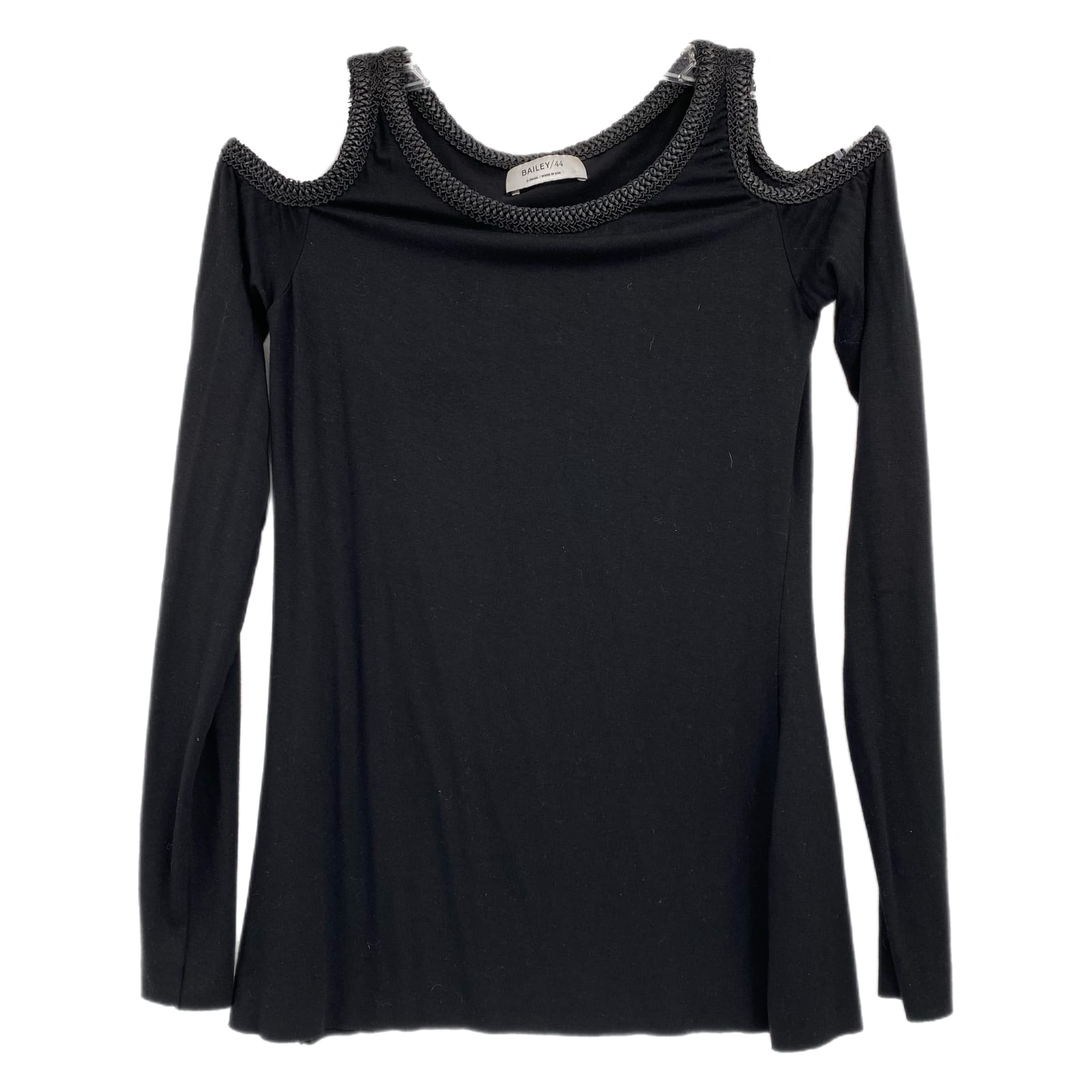 Bailey 44 Black Cold Shoulder Long Sleeve Top