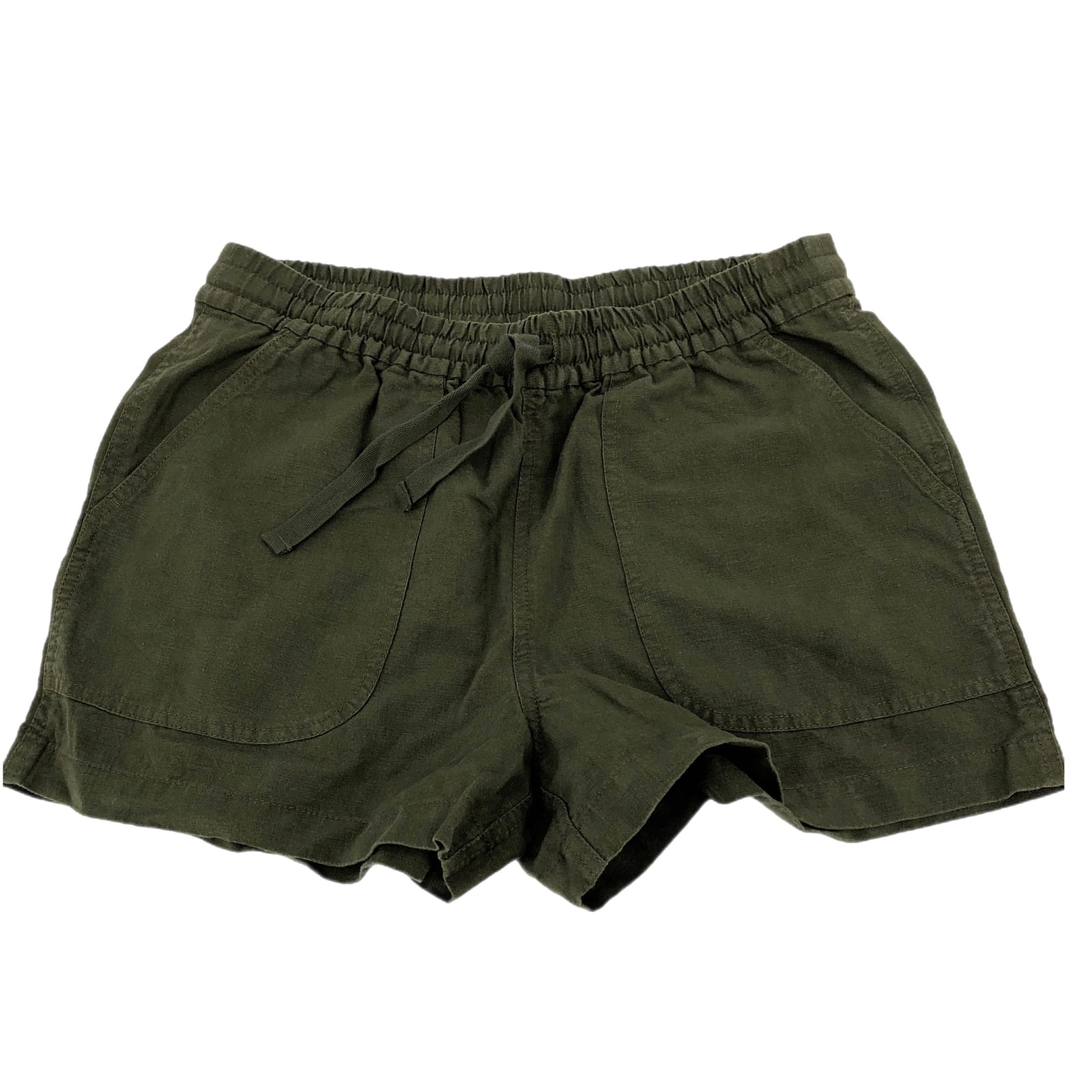 J. Crew Green High Rise Beach Shorts