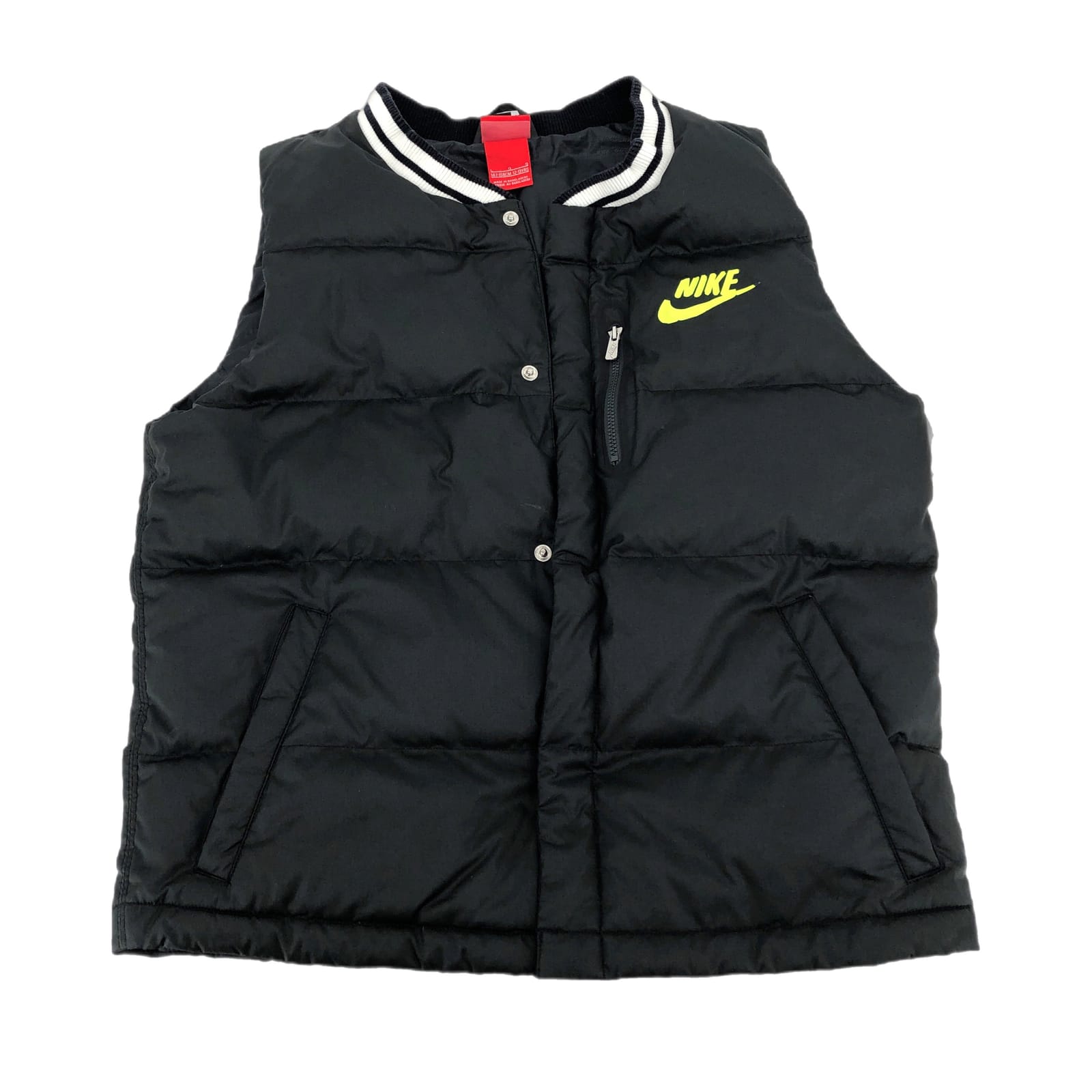 Nike Black Zip Closure Puffer Vest