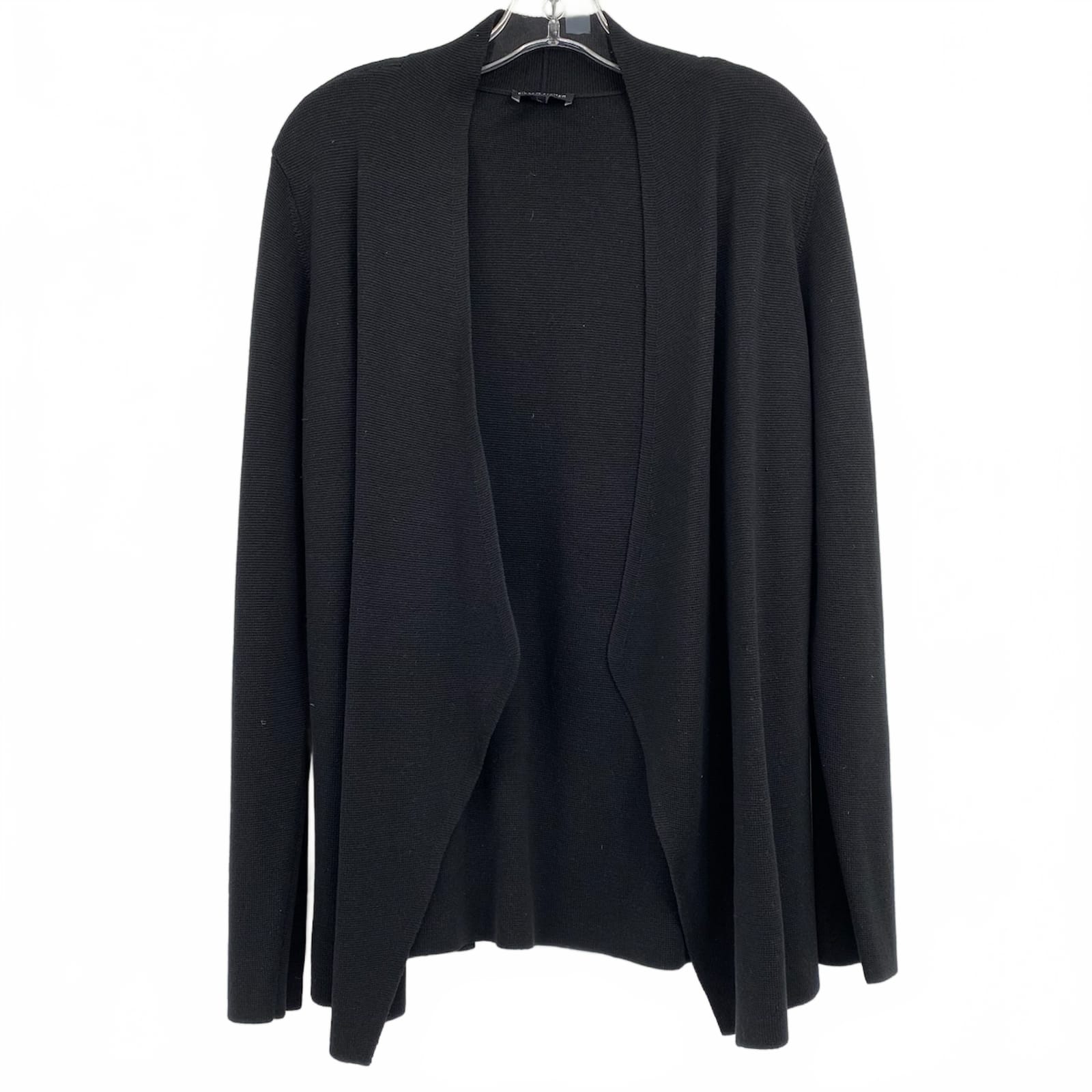 Eileen Fisher Black Silk Blend Knit Cardigan