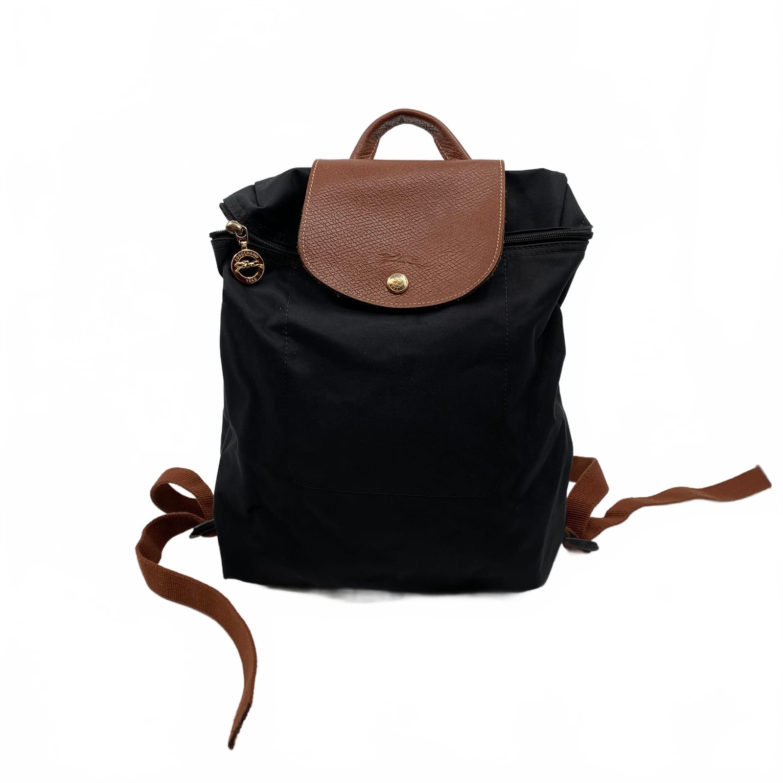 Longchamp Black Nylon Backpack