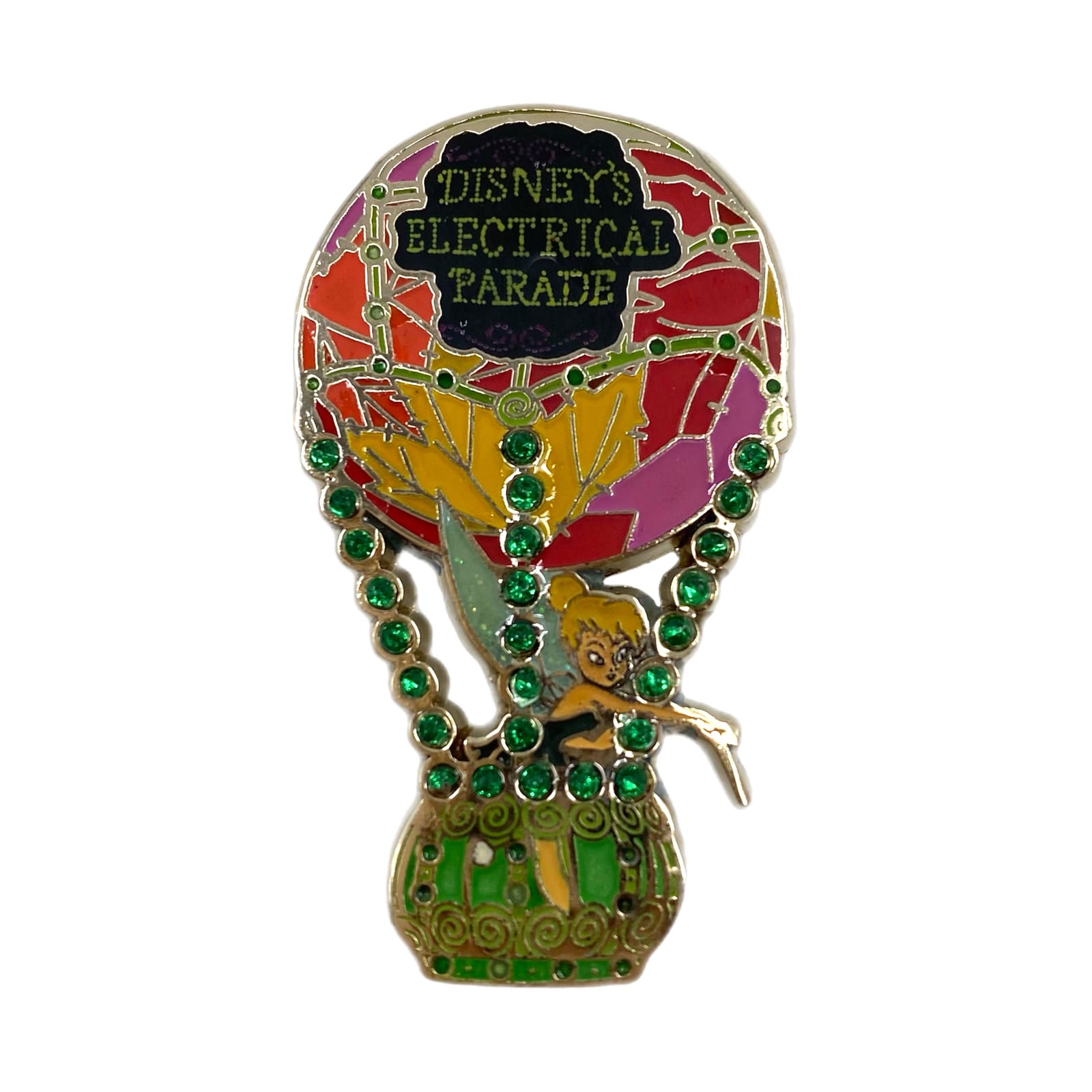 Disney Green Electrical Parade Tinker Bell Hot Air Balloon Collectible Pin