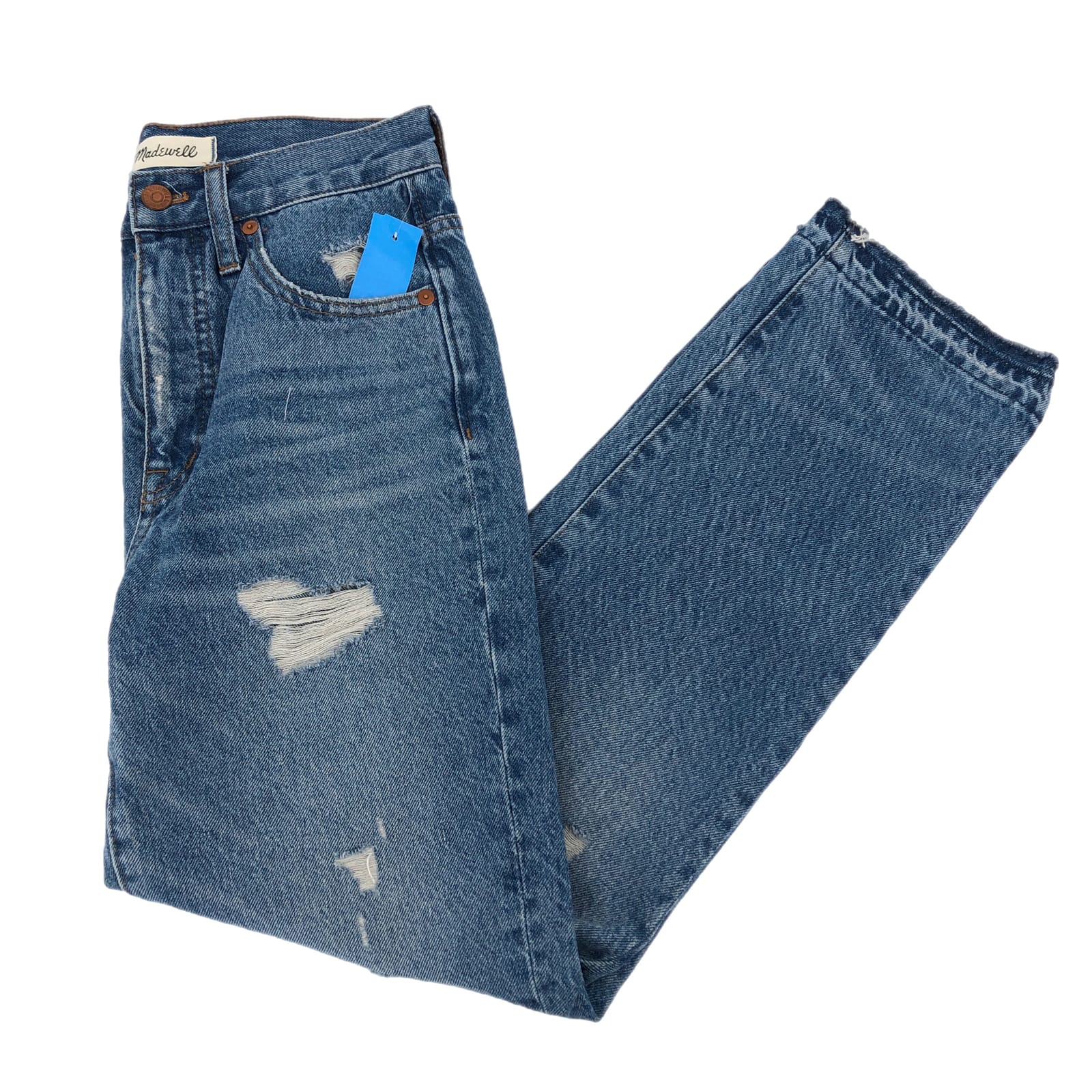 Madewell Blue Classic Straight Leg Jeans