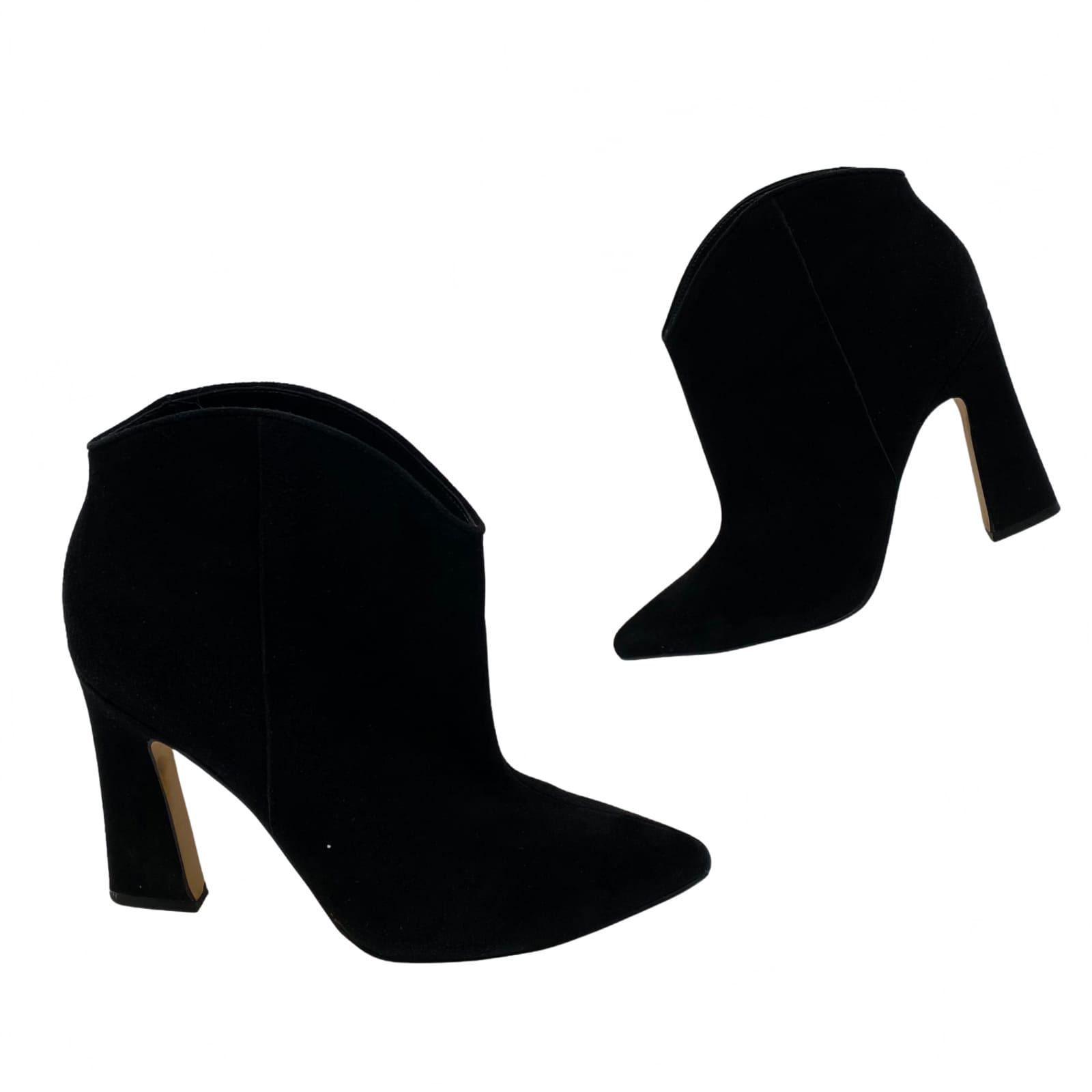 Marc Fisher Black Suede Heeled Bootie