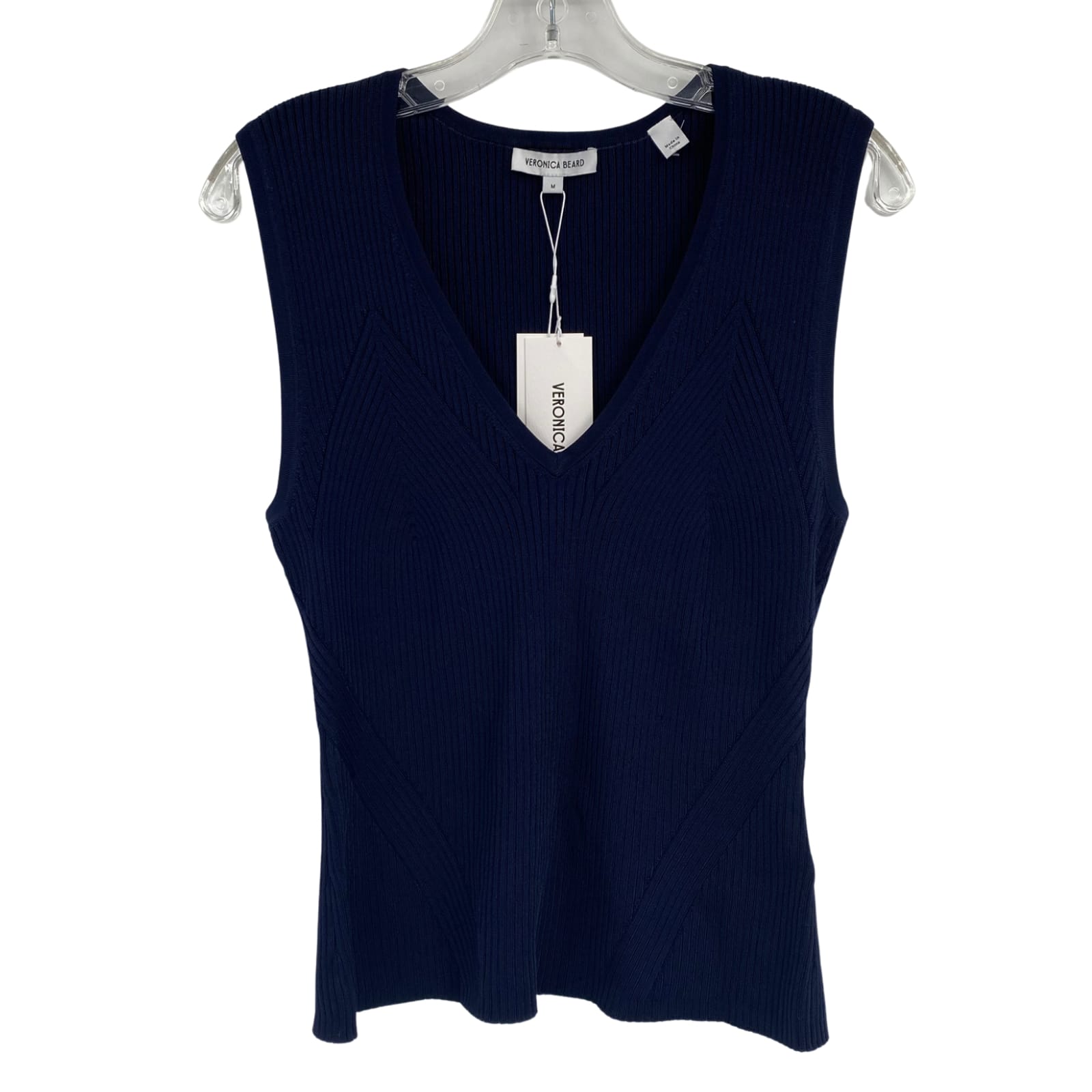 Veronica Beard Blue Sleeveless Pullover Tank Top