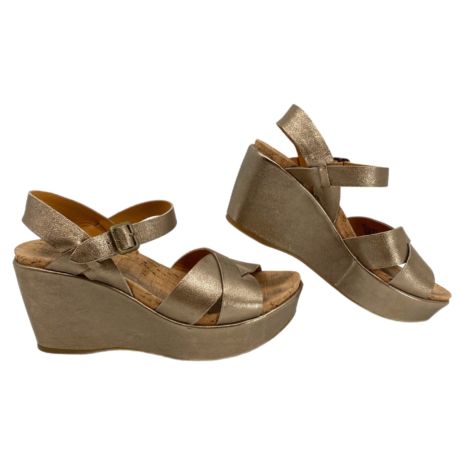 Kork-Ease Gold Metallic Cork Wedges