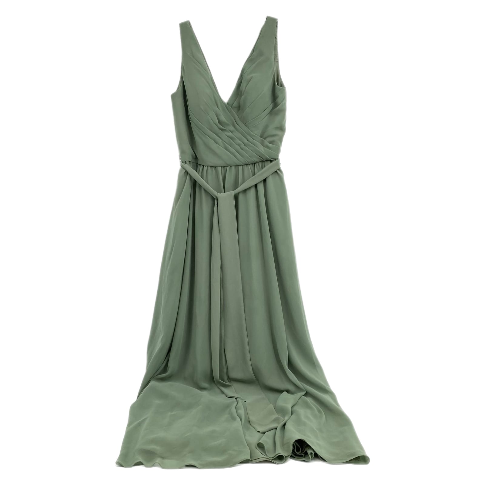 Kennedy Blue Green Sleeveless Chiffon Maxi Dress