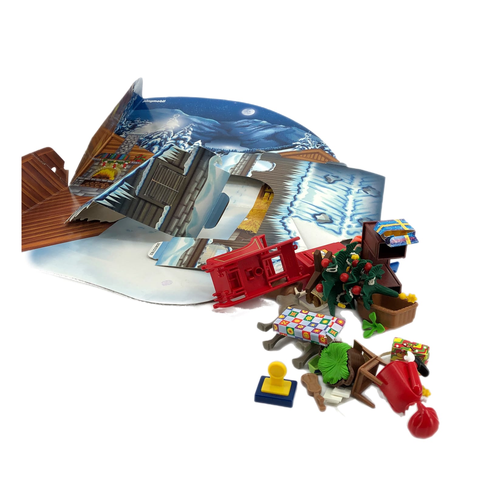 Blue Playmobil Advent Calendar Post Office Doll Playset