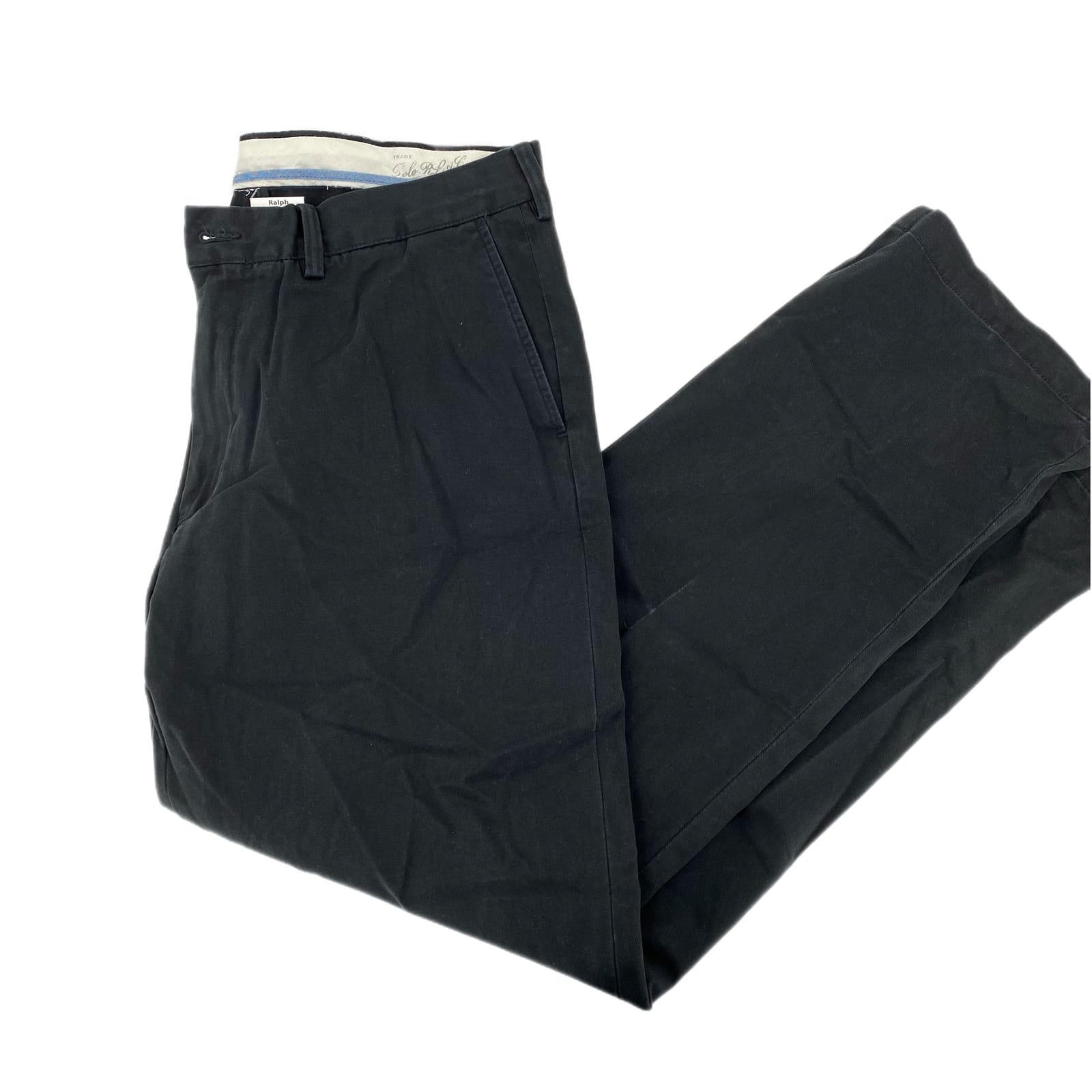 Polo by Ralph Lauren Black High-Rise Straight Pants