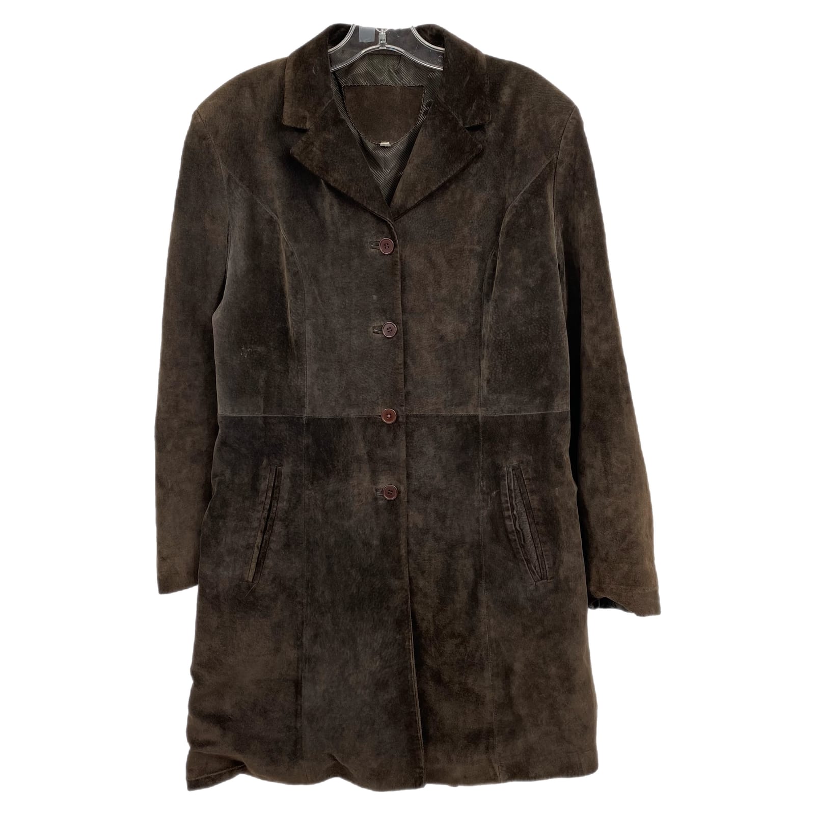 Vera Pelle Brown Leather Mid-Length Jacket