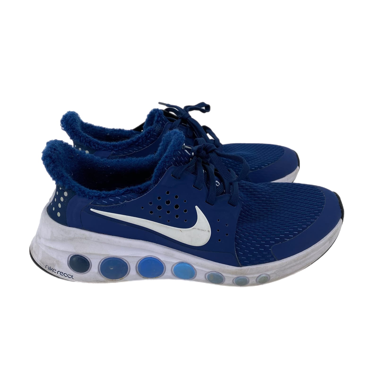 Nike Blue Breathable Pointed Toe Lace Up Shoes