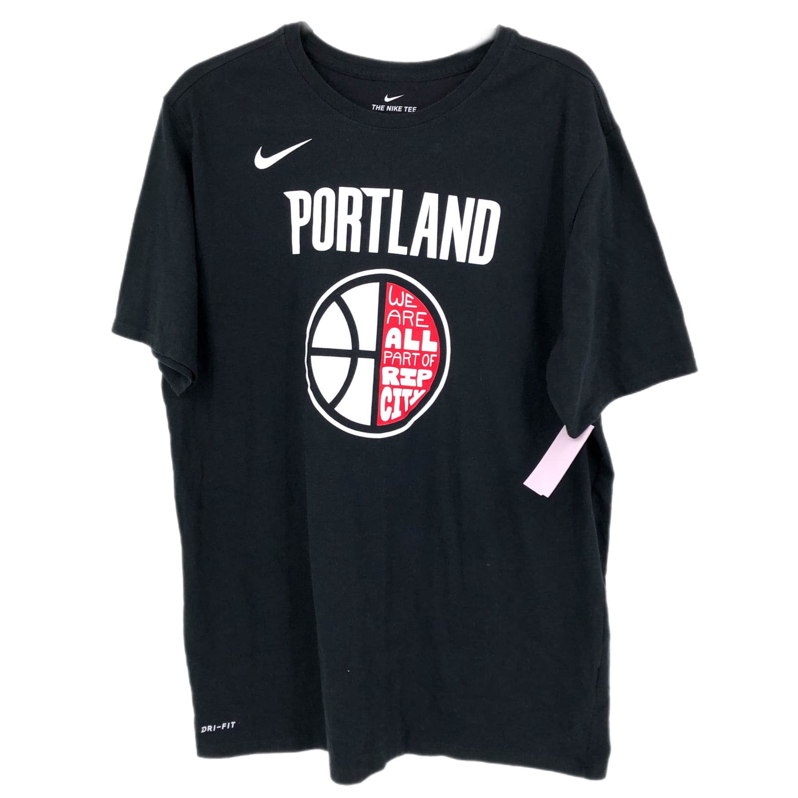 Nike Black and White Classic Round Neck T-Shirt