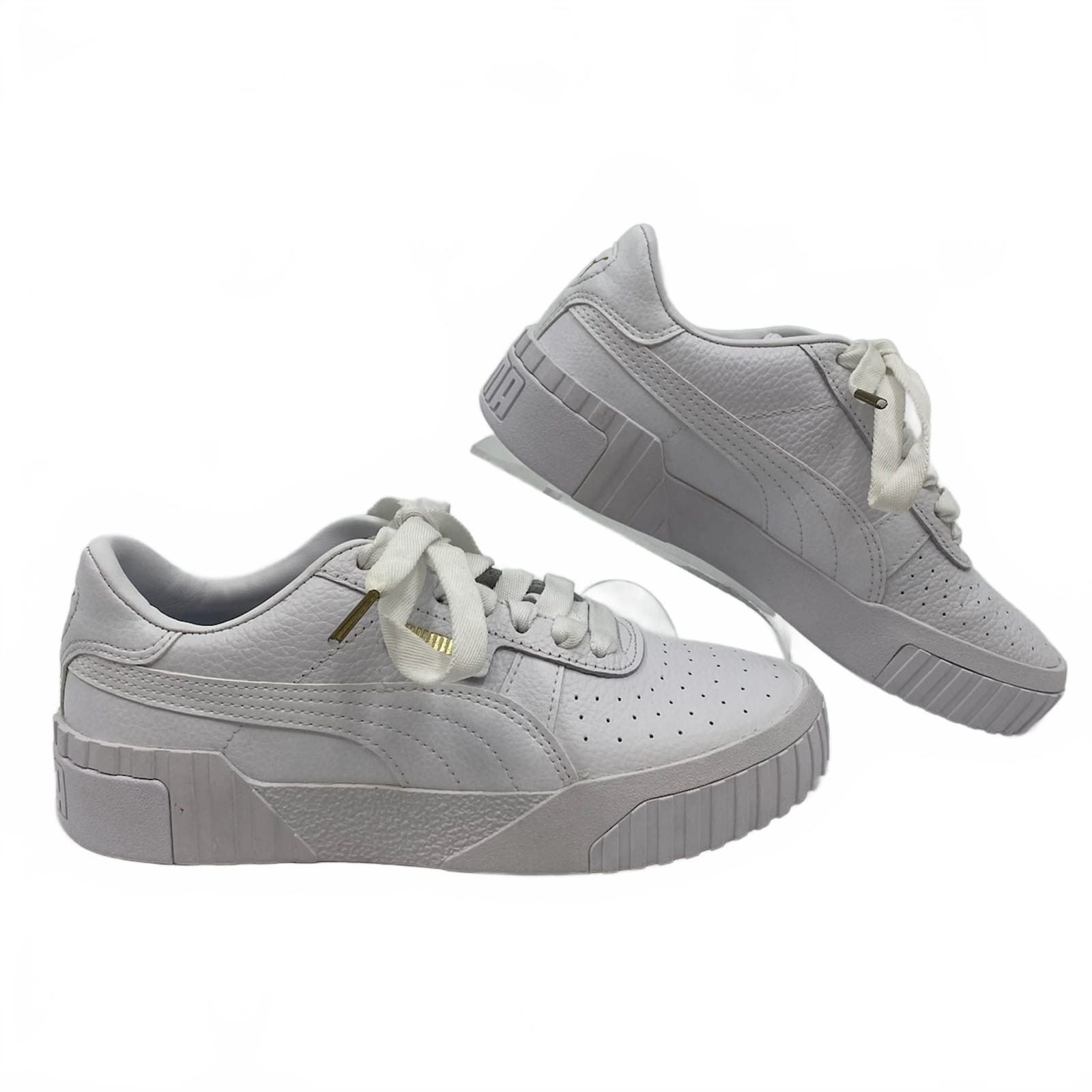 Puma White Leather Sneakers