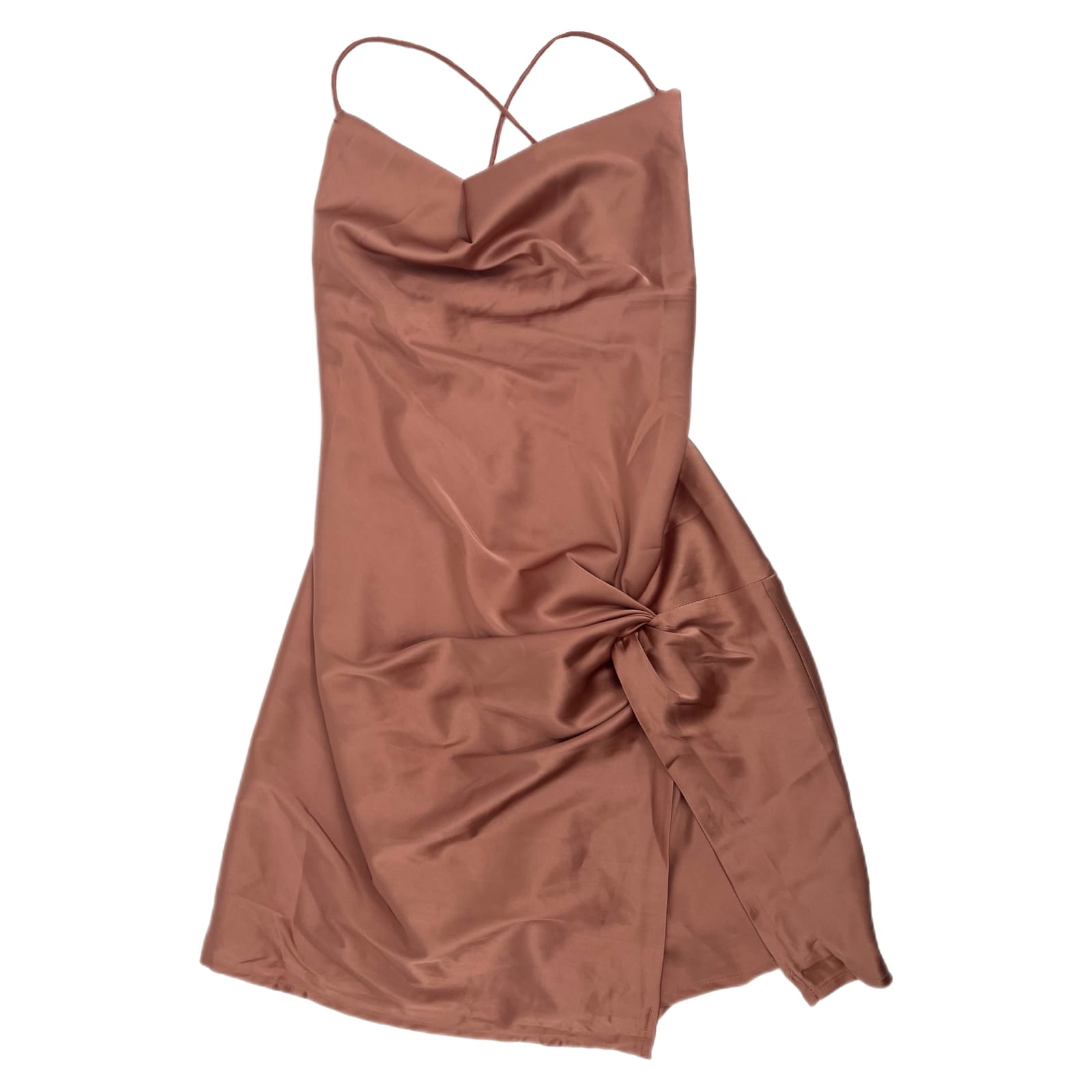 Baby Boo Pink Mae Lace Up Back Mini Dress