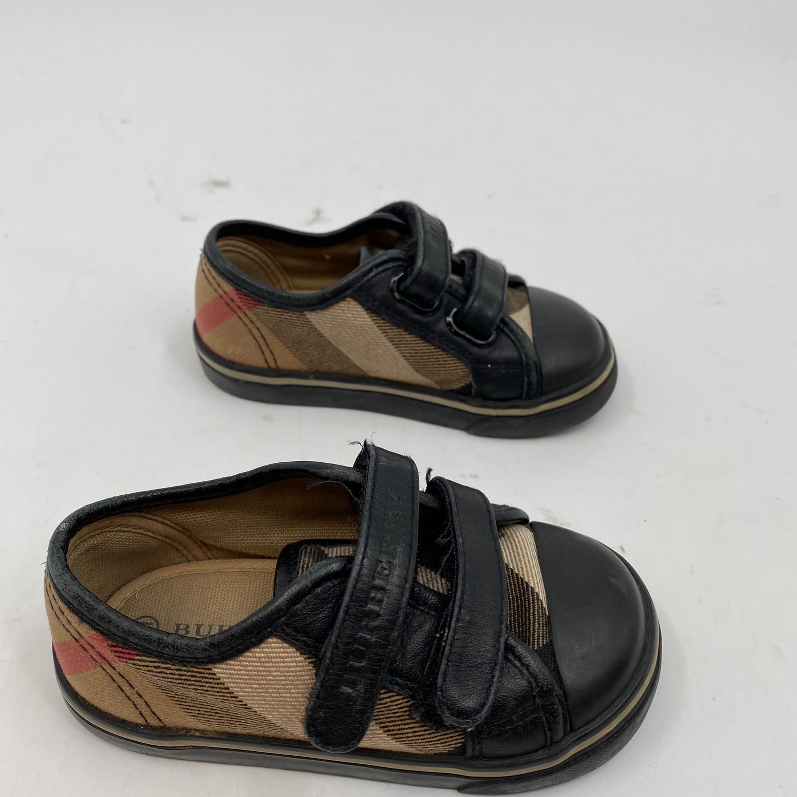 Burberry Black/Beige Velcro Sneakers