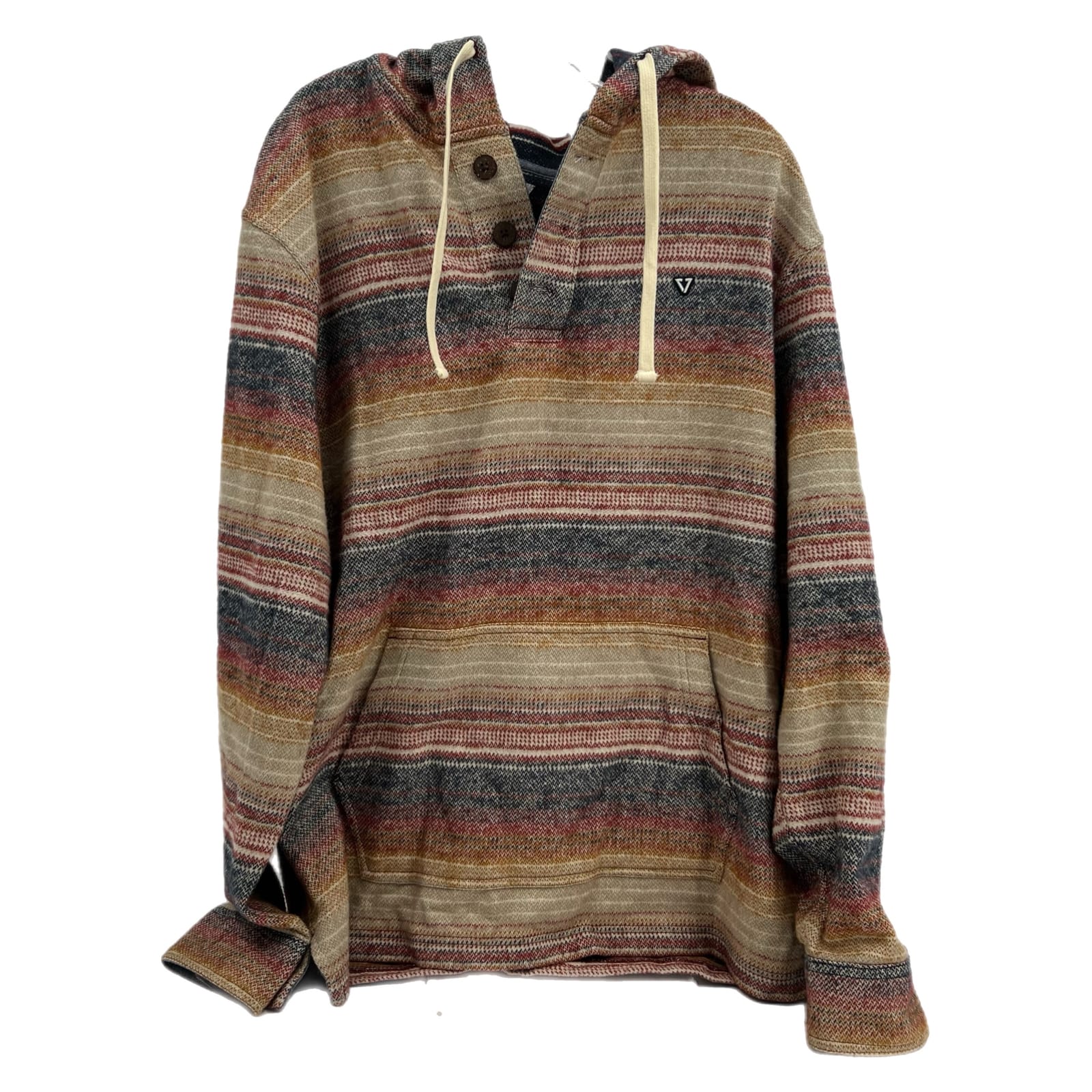 VISSLA Tan Blue Basic Pullover Hoodie