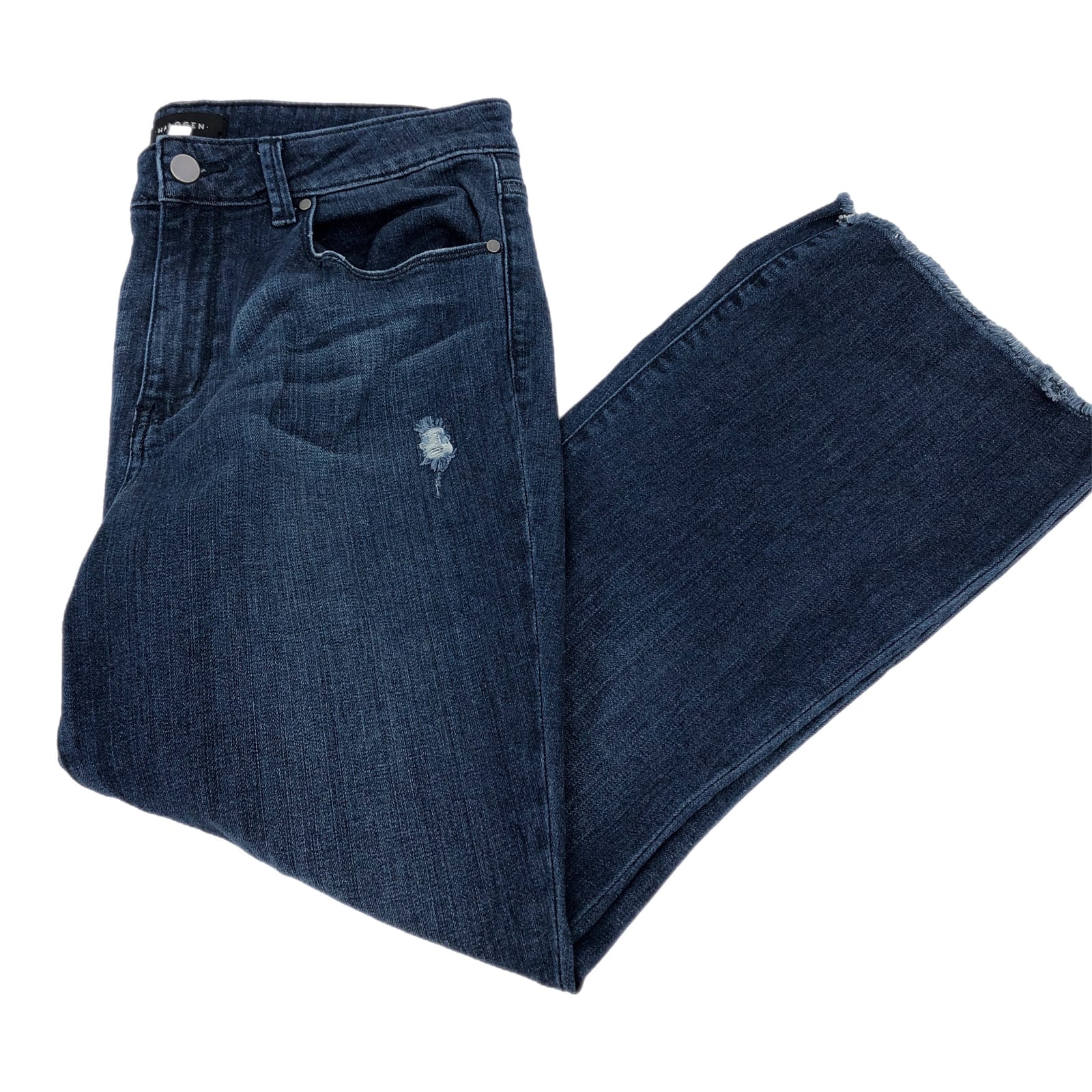 Halogen Blue High-Rise Wide-Leg Jeans