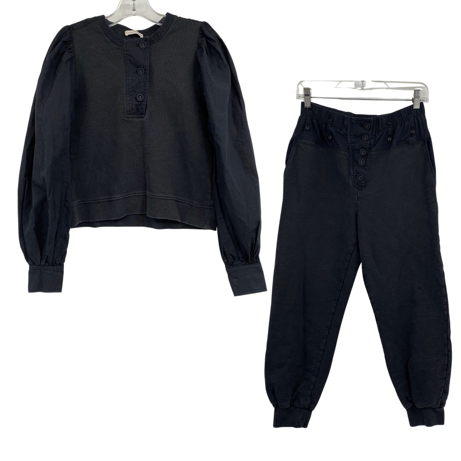 Ulla Johnson Black Cotton Matching Set