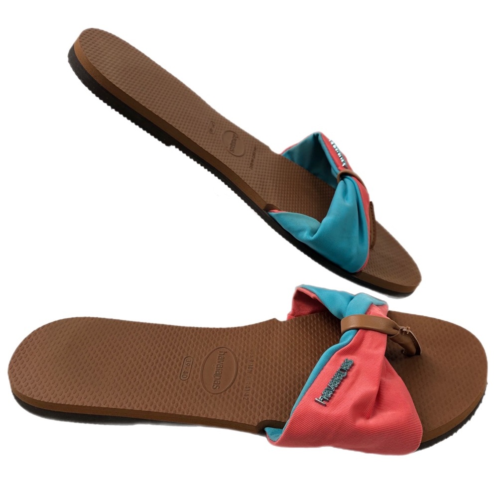 Havaianas Tan & Pink Breathable Comfort Sandals