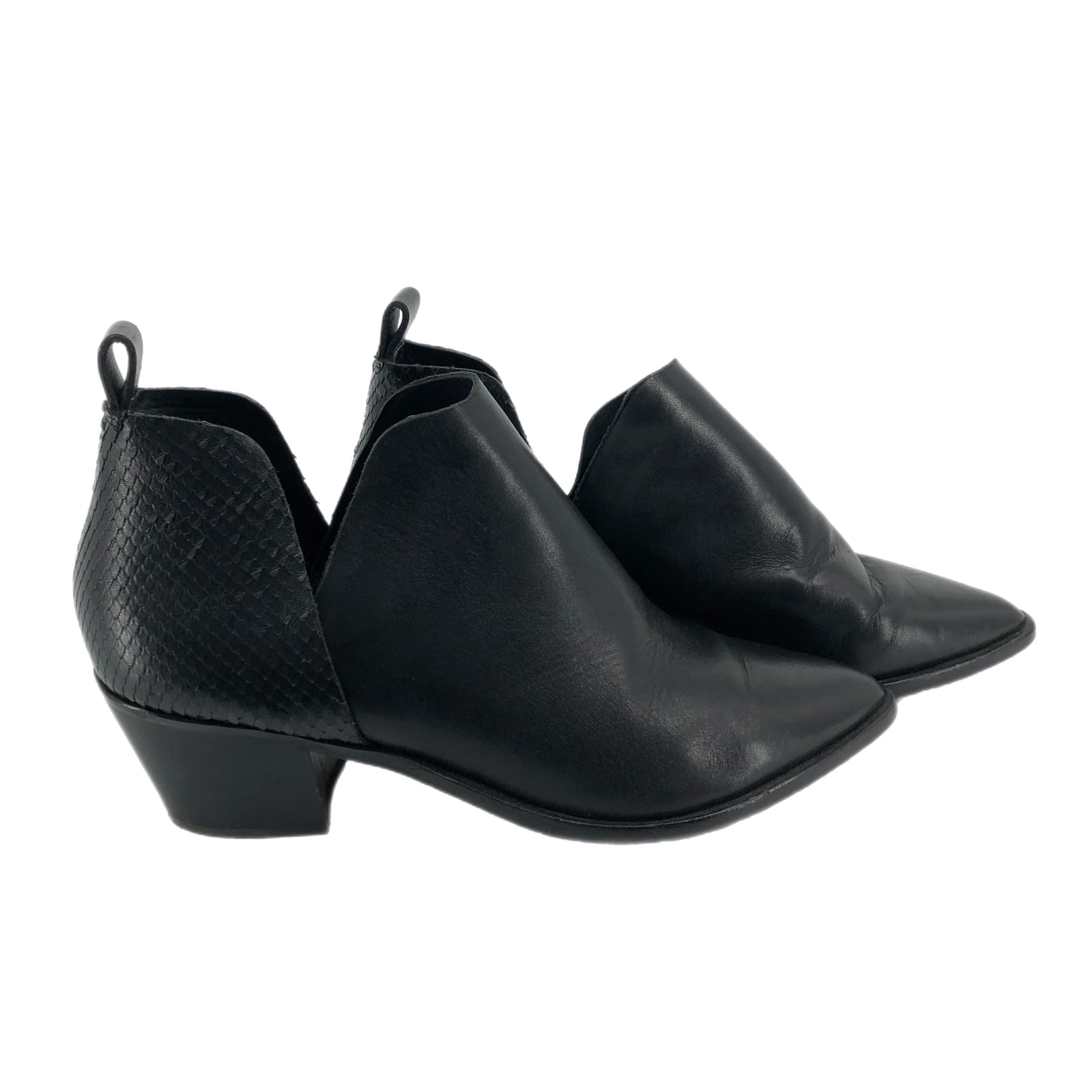 Dolce Vita Black Leather Ankle Boots & Booties