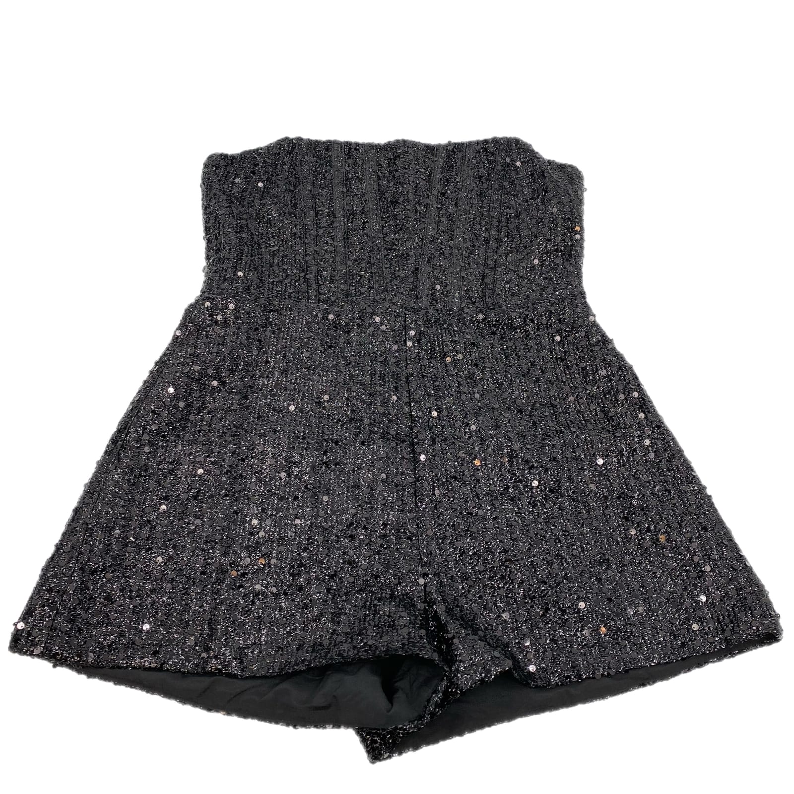 Selfie Leslie Black Polyester Pullover Romper