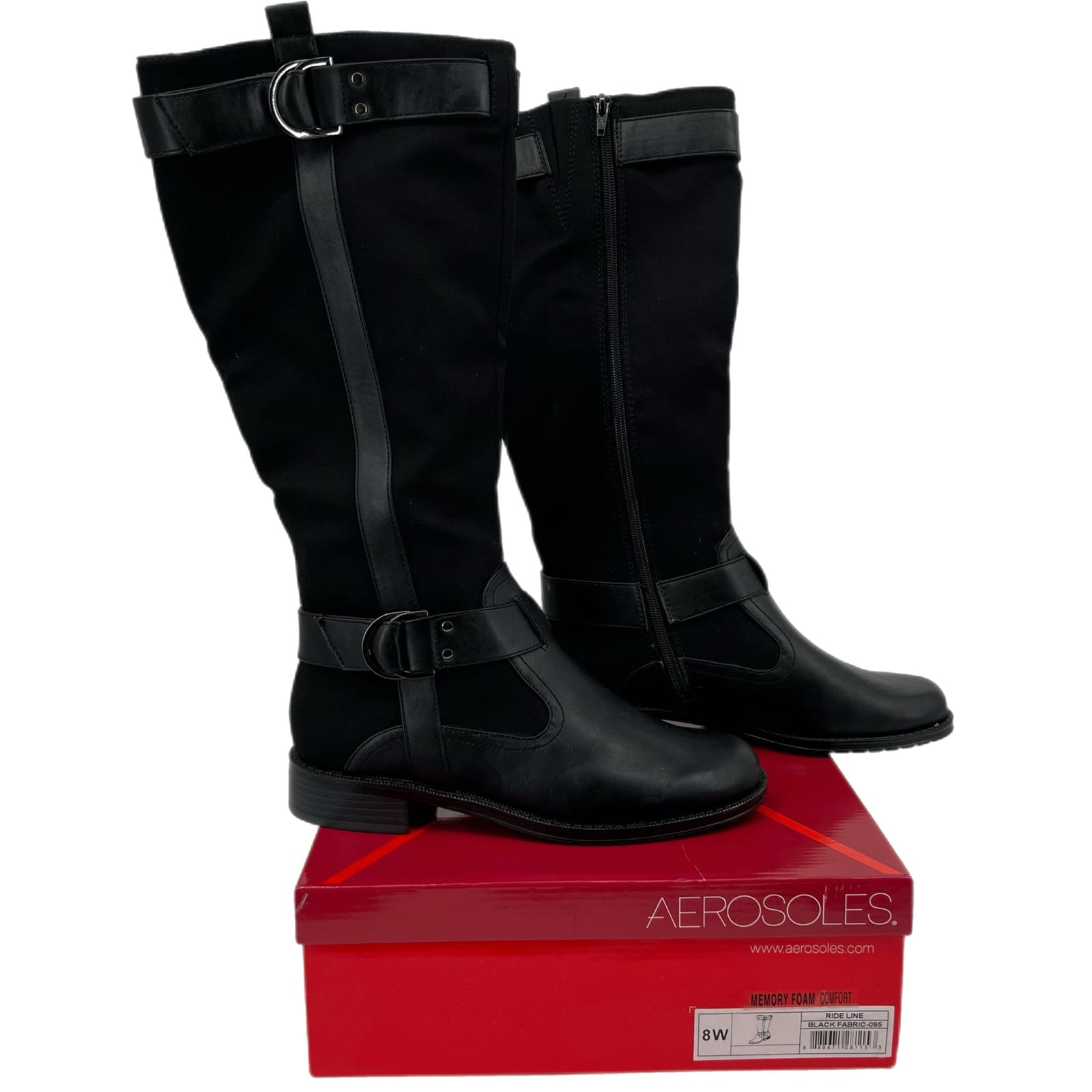 AEROSOLES Black Block Heel Boots