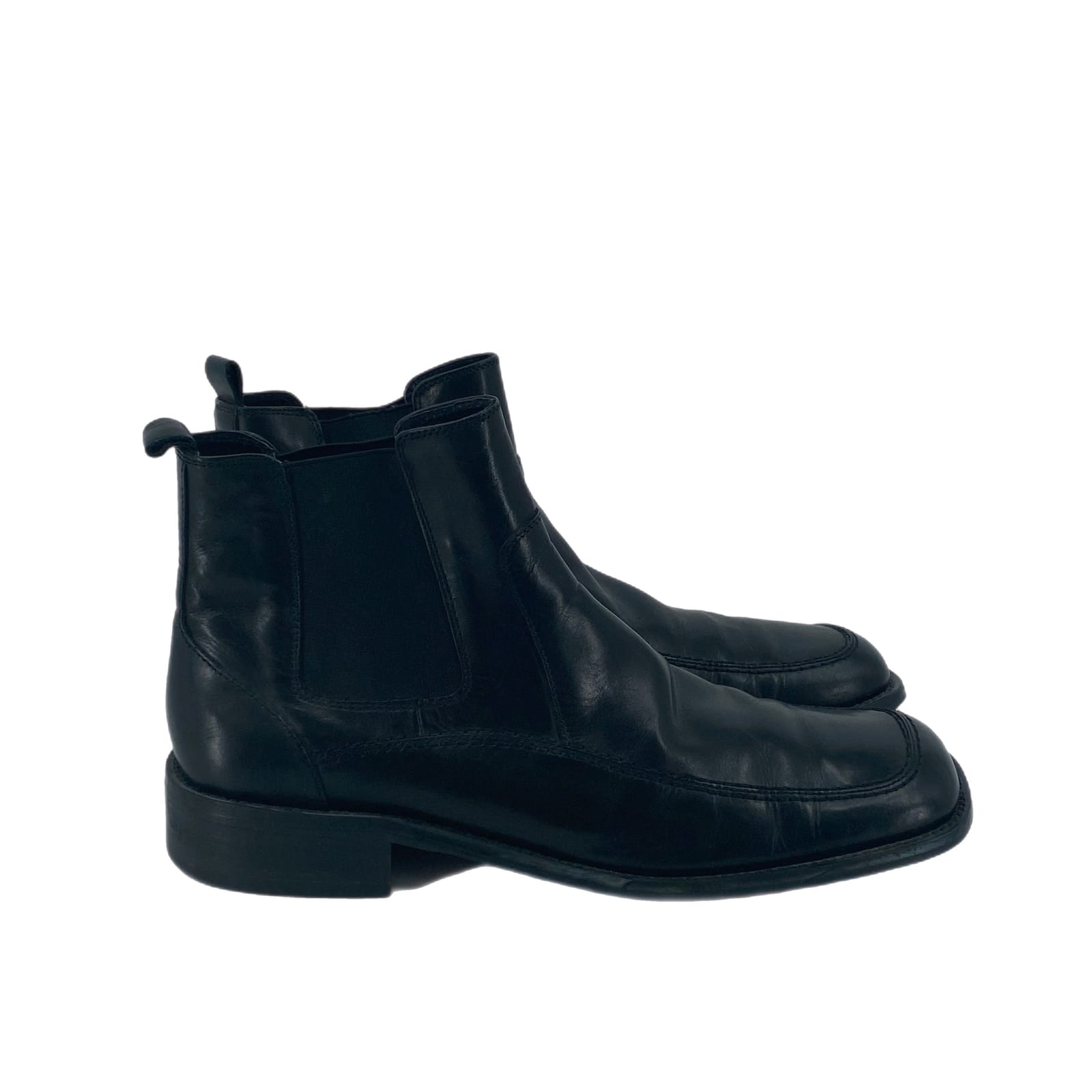 Royce Leather Black Ankle Boots