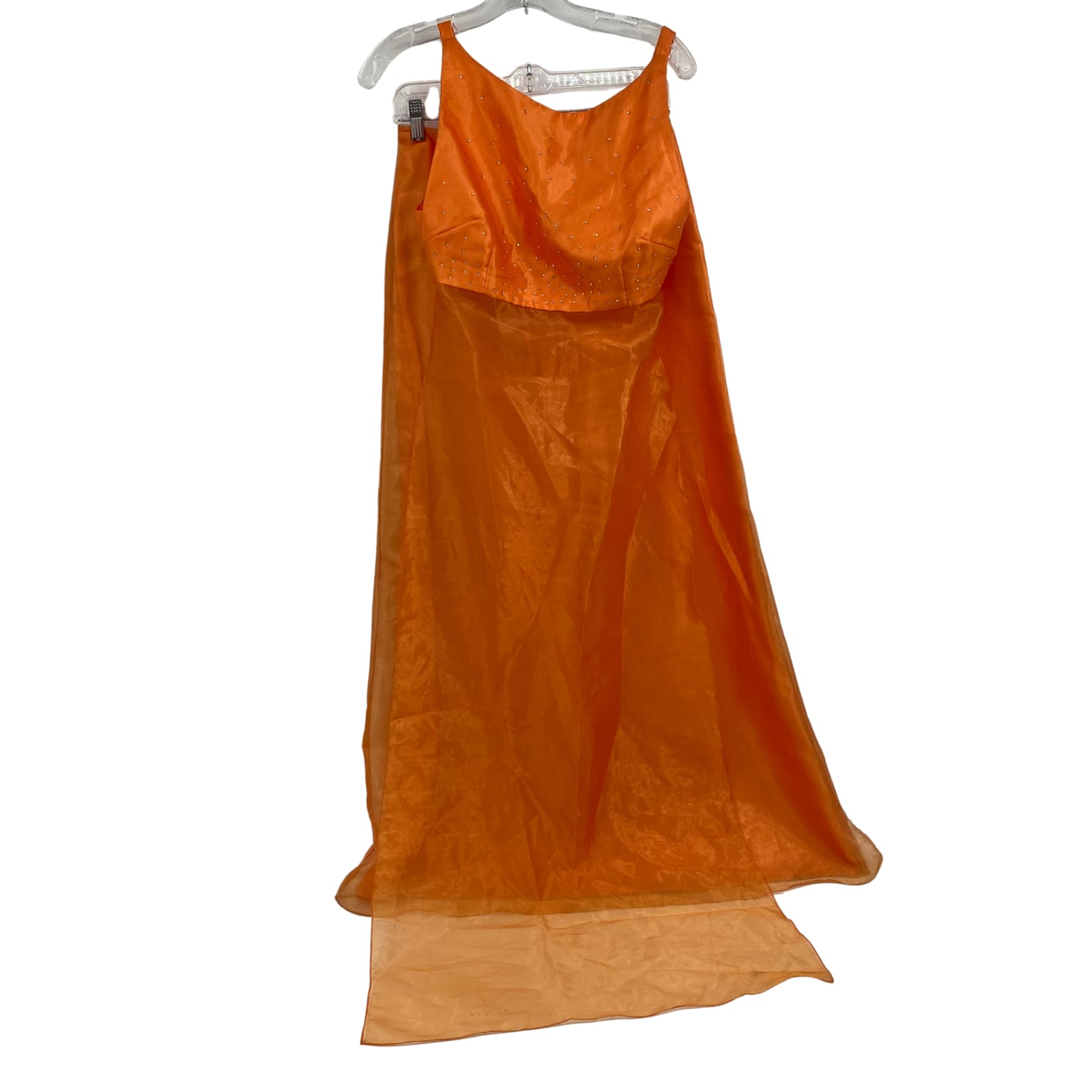 Gunne Sax Orange Rhinestone Matching Set