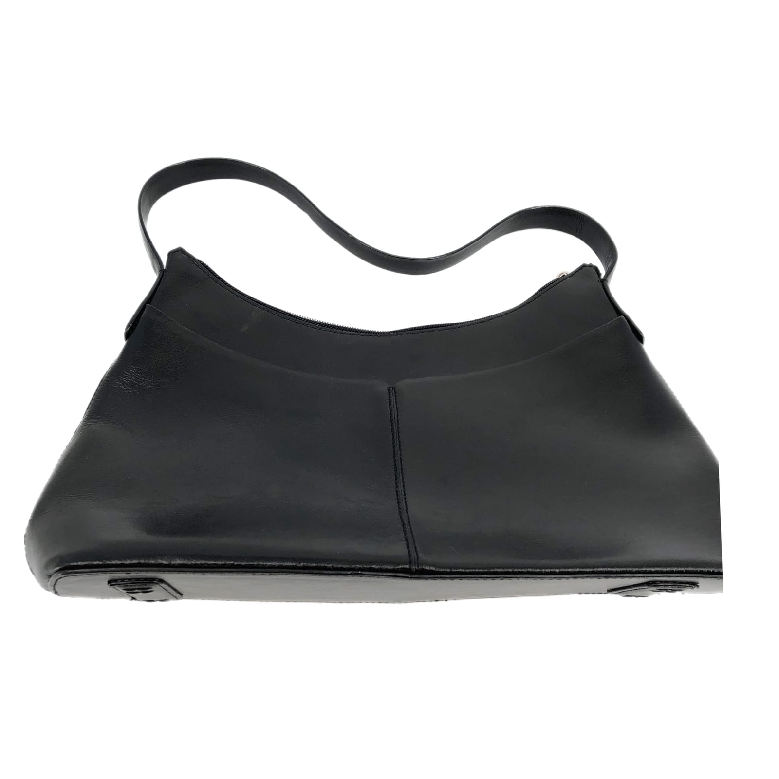 Alfani Black Leather Shoulder Bag